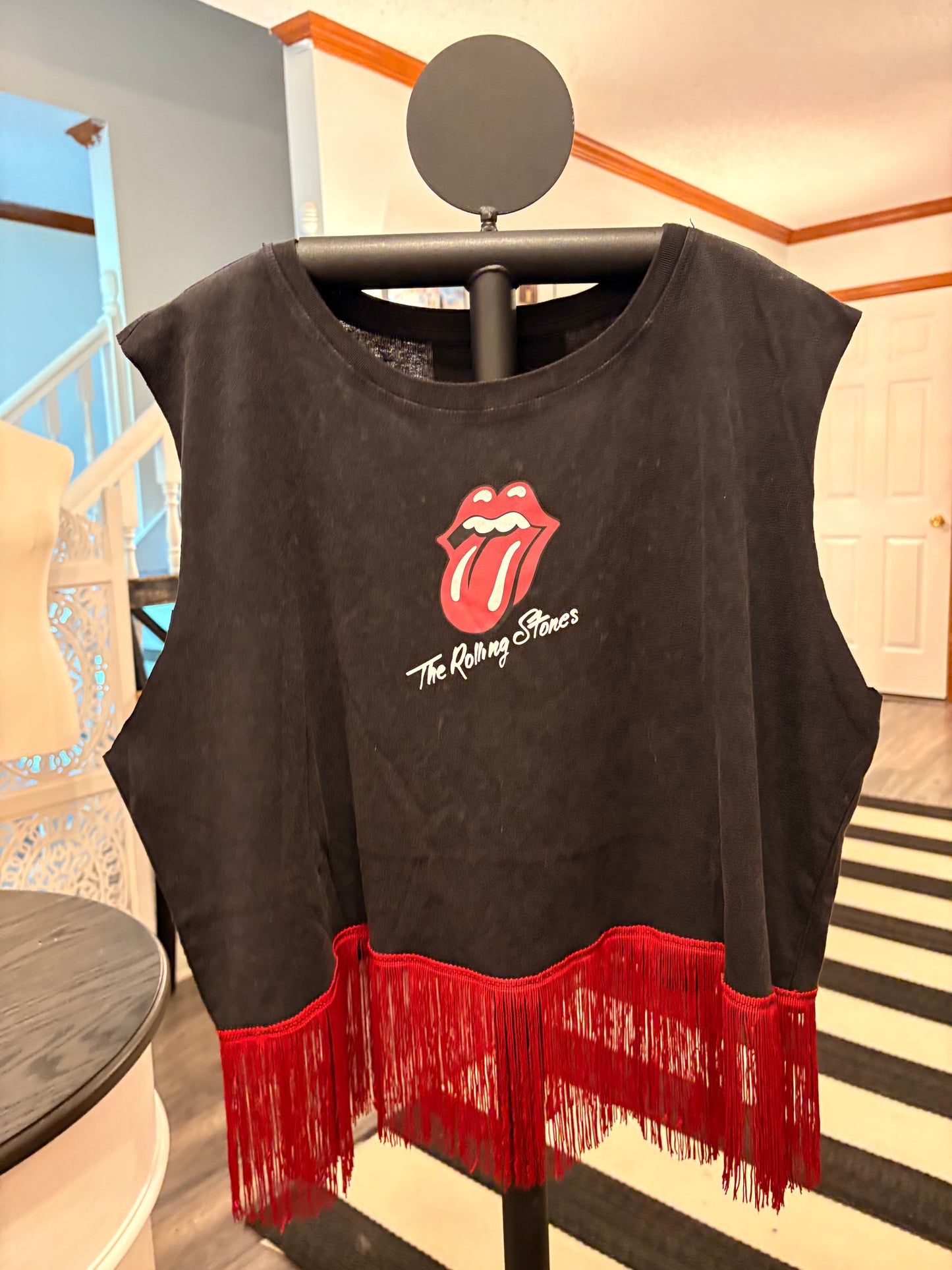 Stones Fringe Tee One Size Fits Small to Large