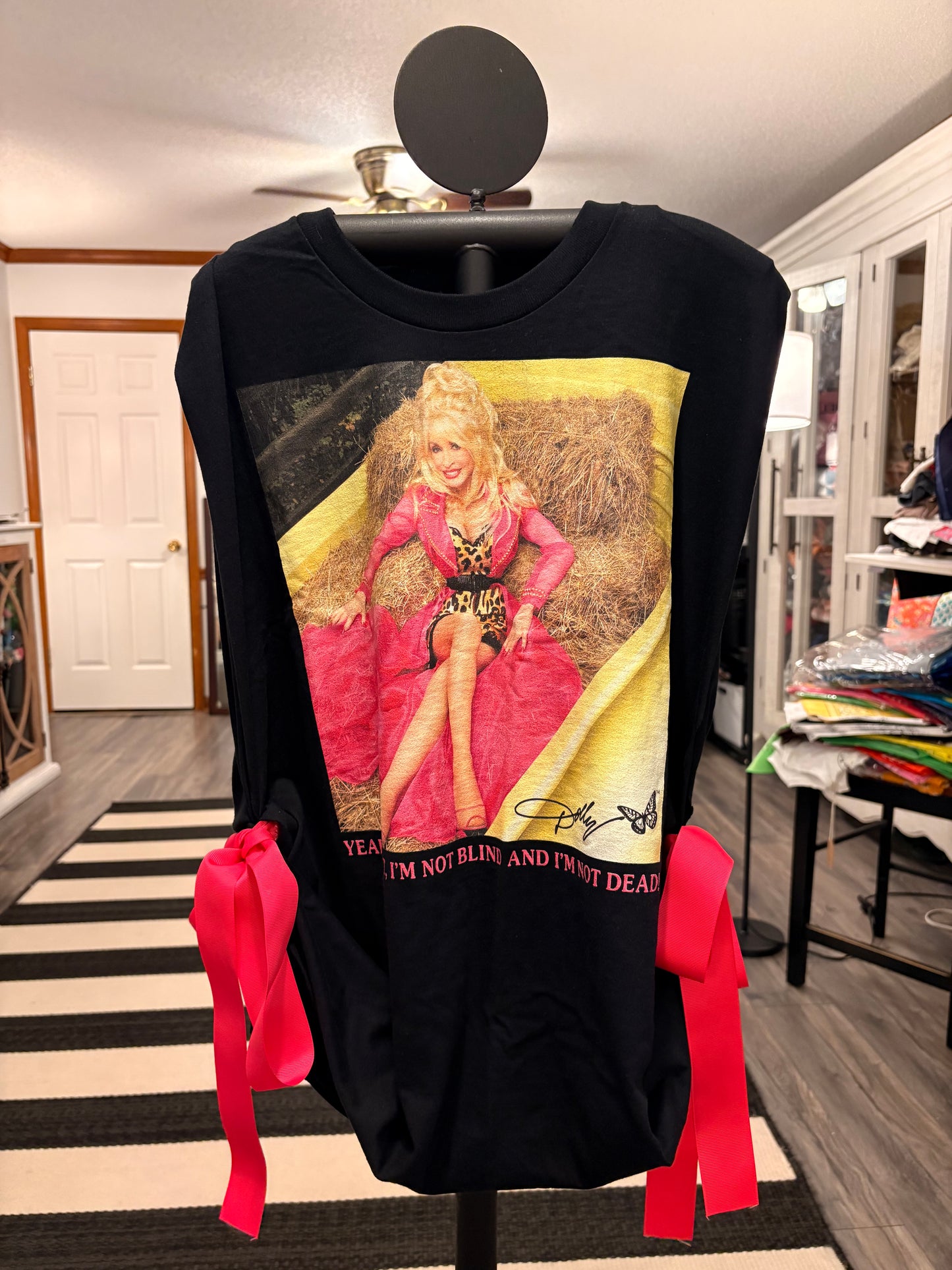 The Flirt Upcycled Ribbon Tank One Size Fits Small to 2X