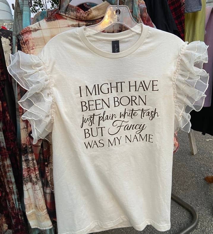 Fancy Ruffle Tee : XL/XXL