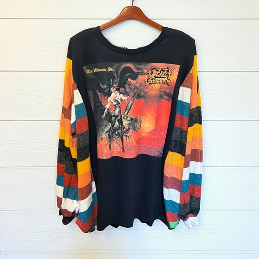 Ozzy Upcycled Sweatshirt One Size Fits a Small to XXXL