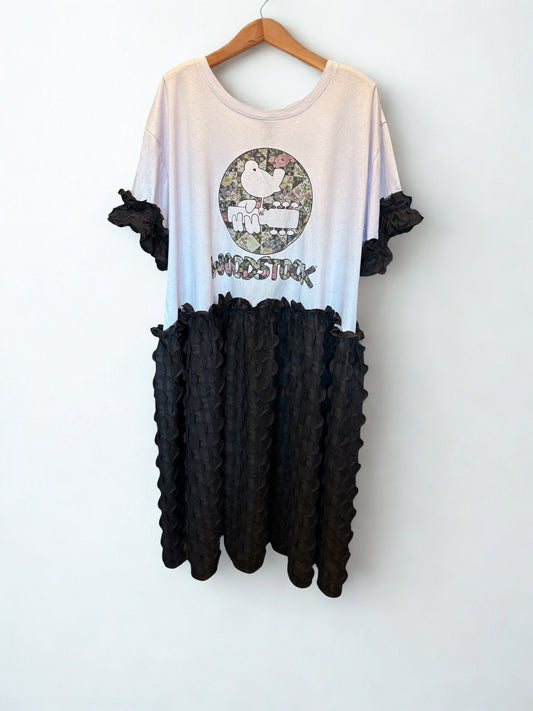 Woodstock Upcycled Rockstar Fairytale Dress One Size Fits an XL to 3X Oversized!