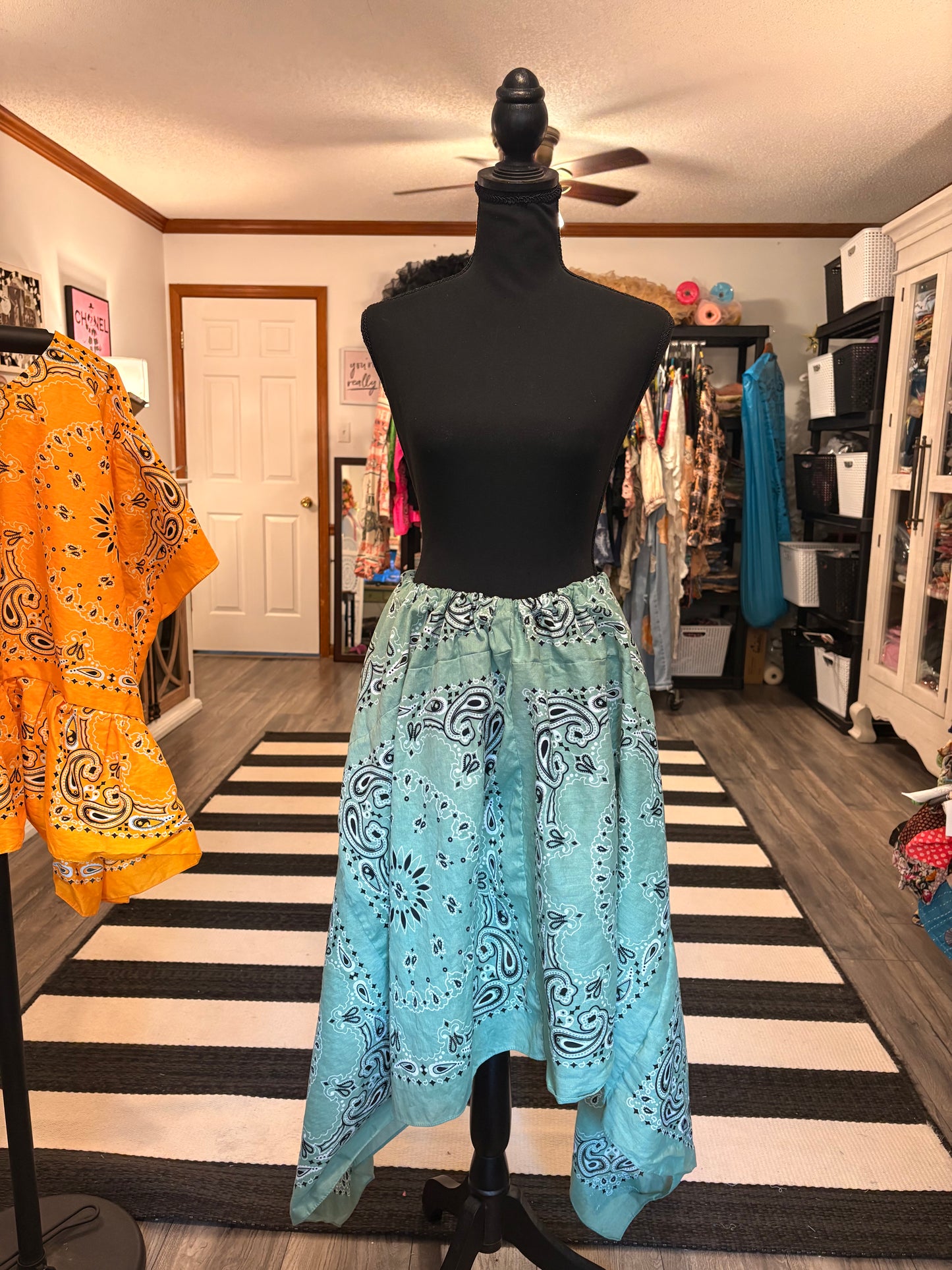 Sage Bandana Skirt Fits a Small to 3X