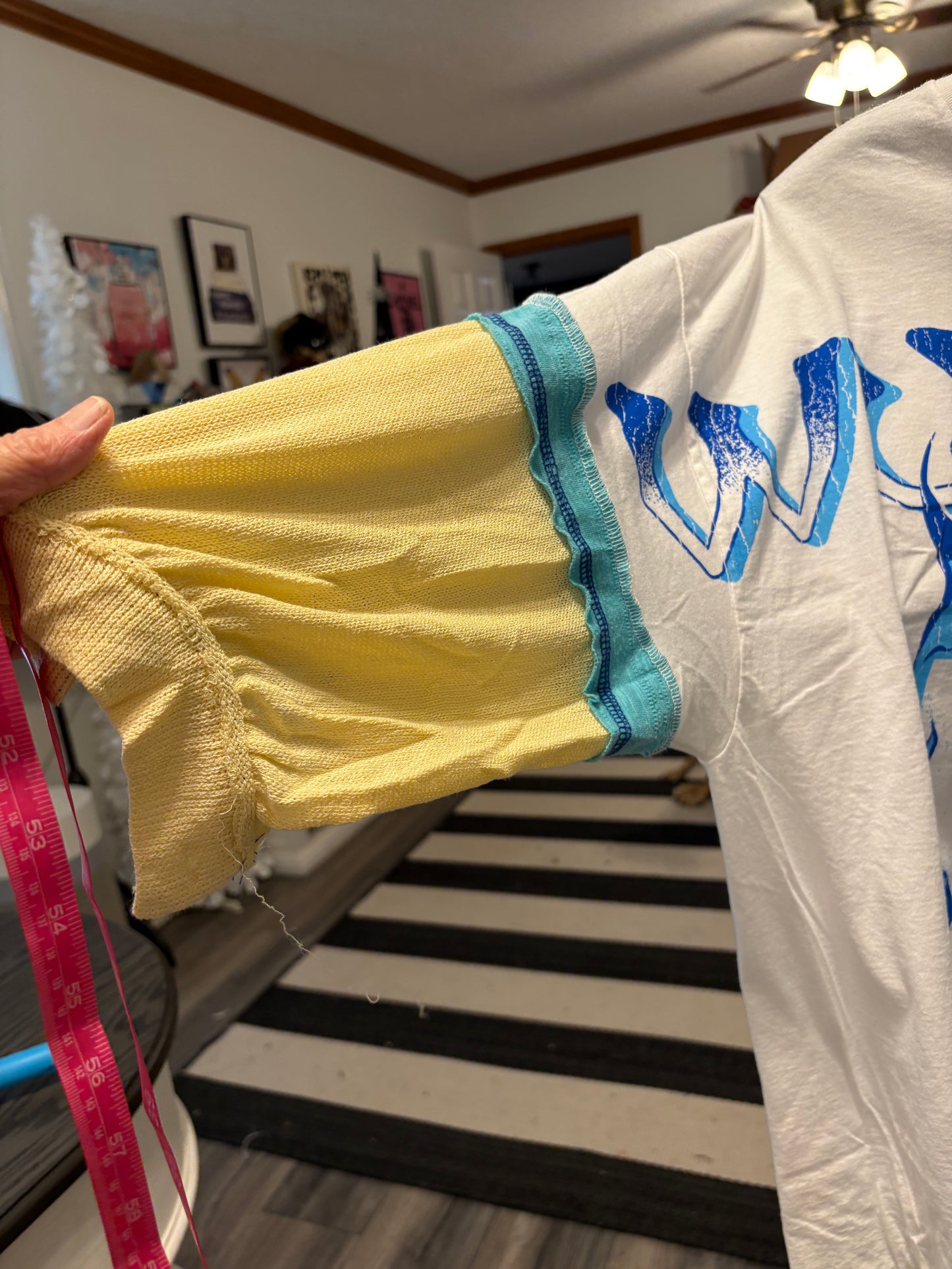 WuTang Forever Upcycled Drop-Sleeve Tee One Size Fits a Small to XL