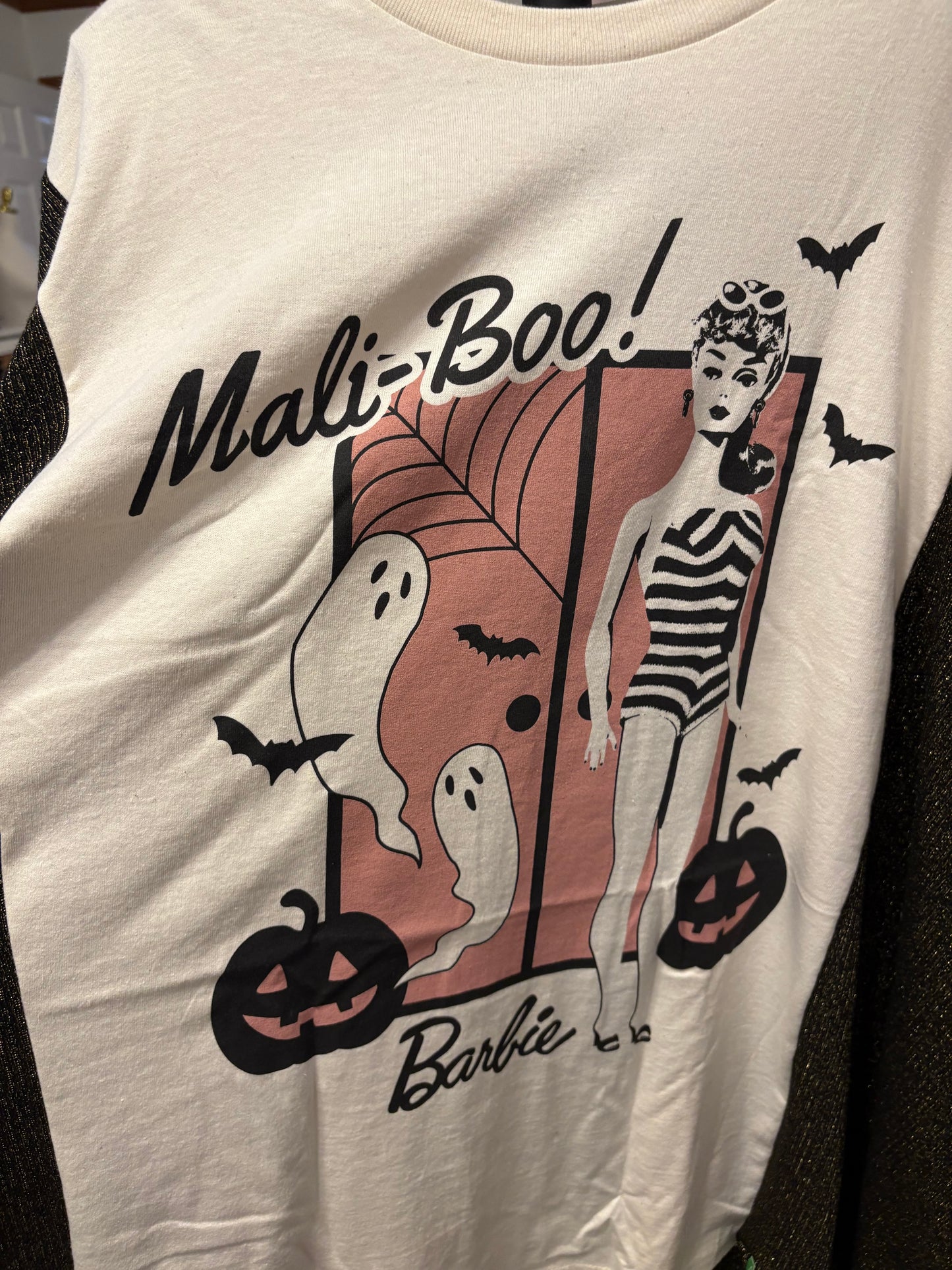 MaliBOO Barbie Upcycled Drop-Sleeve Tee Dress One Size Fits a Large to 4X