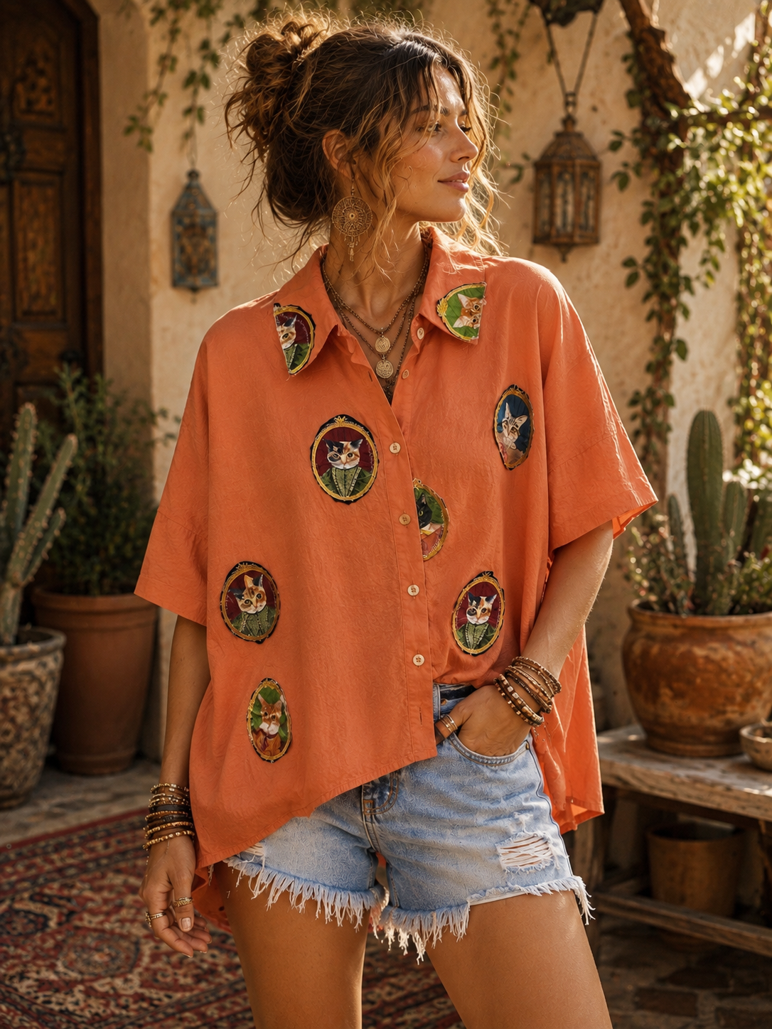 Cat Lady Top One Size Fits a Small to Large