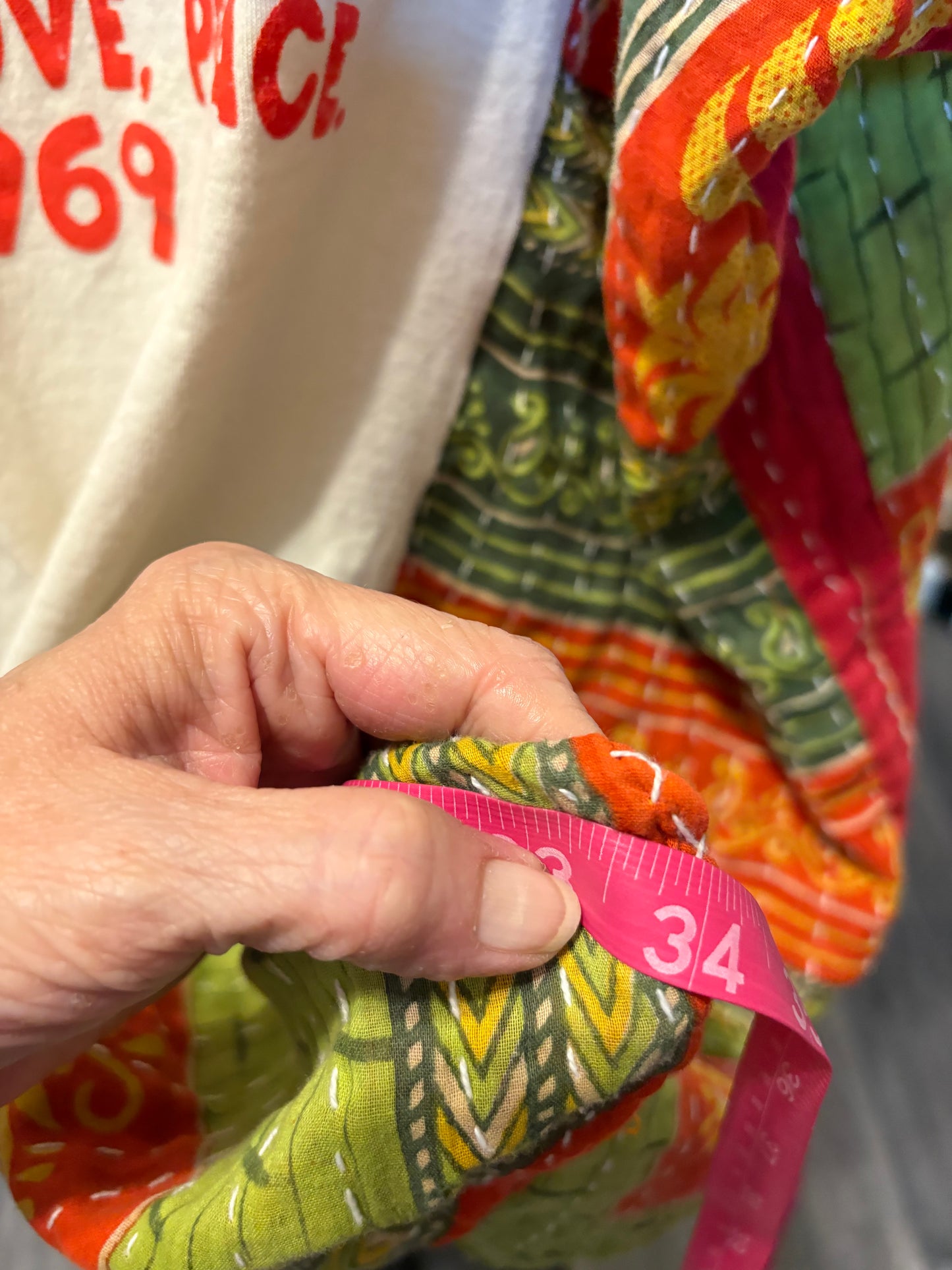 Woodstock Upcycled Kantha Dress Fits a Small to XXL Super Oversized