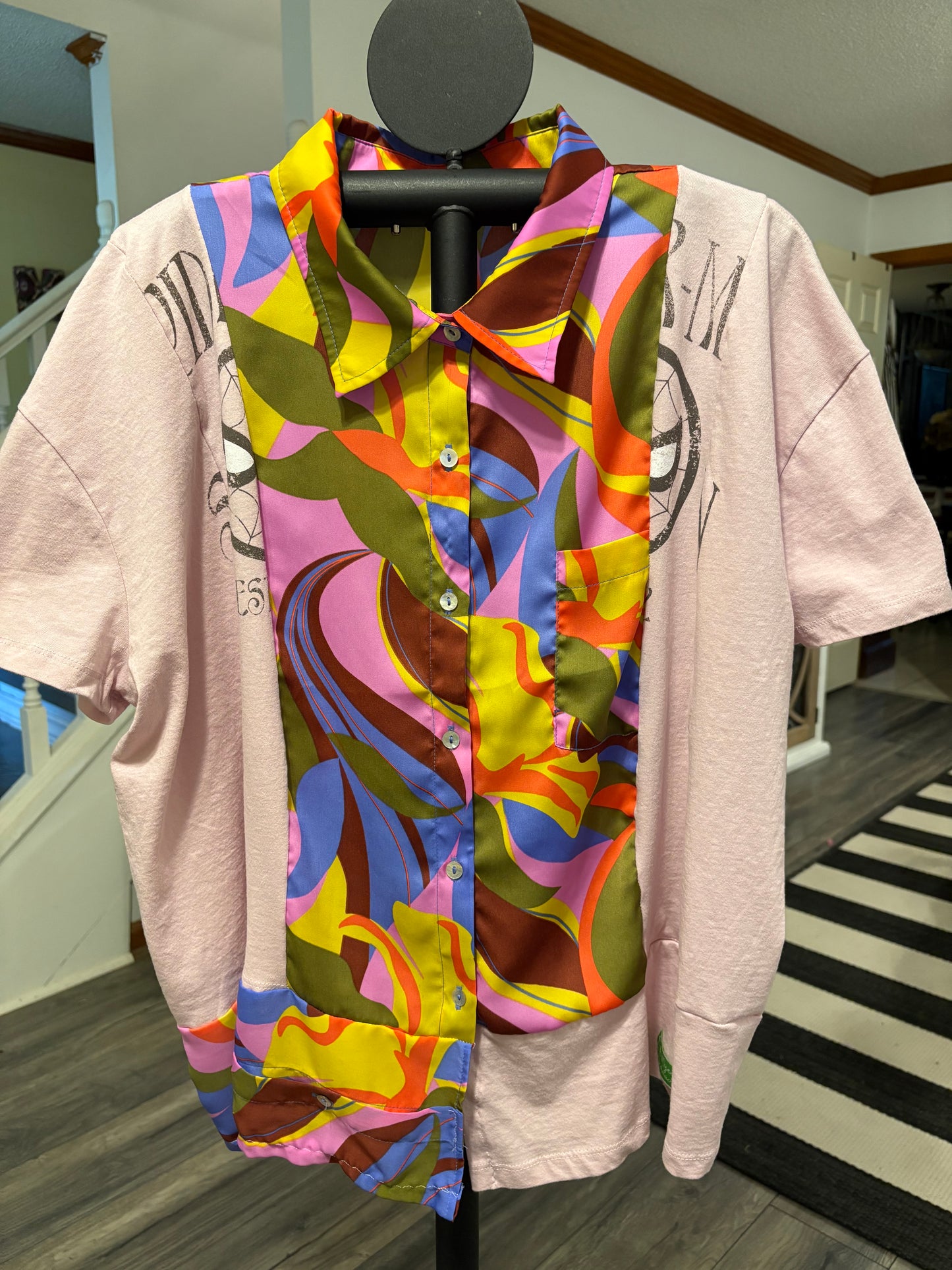 Psychedelic Spidey Boxy Mixed Tee One Size Fits a Small to XL