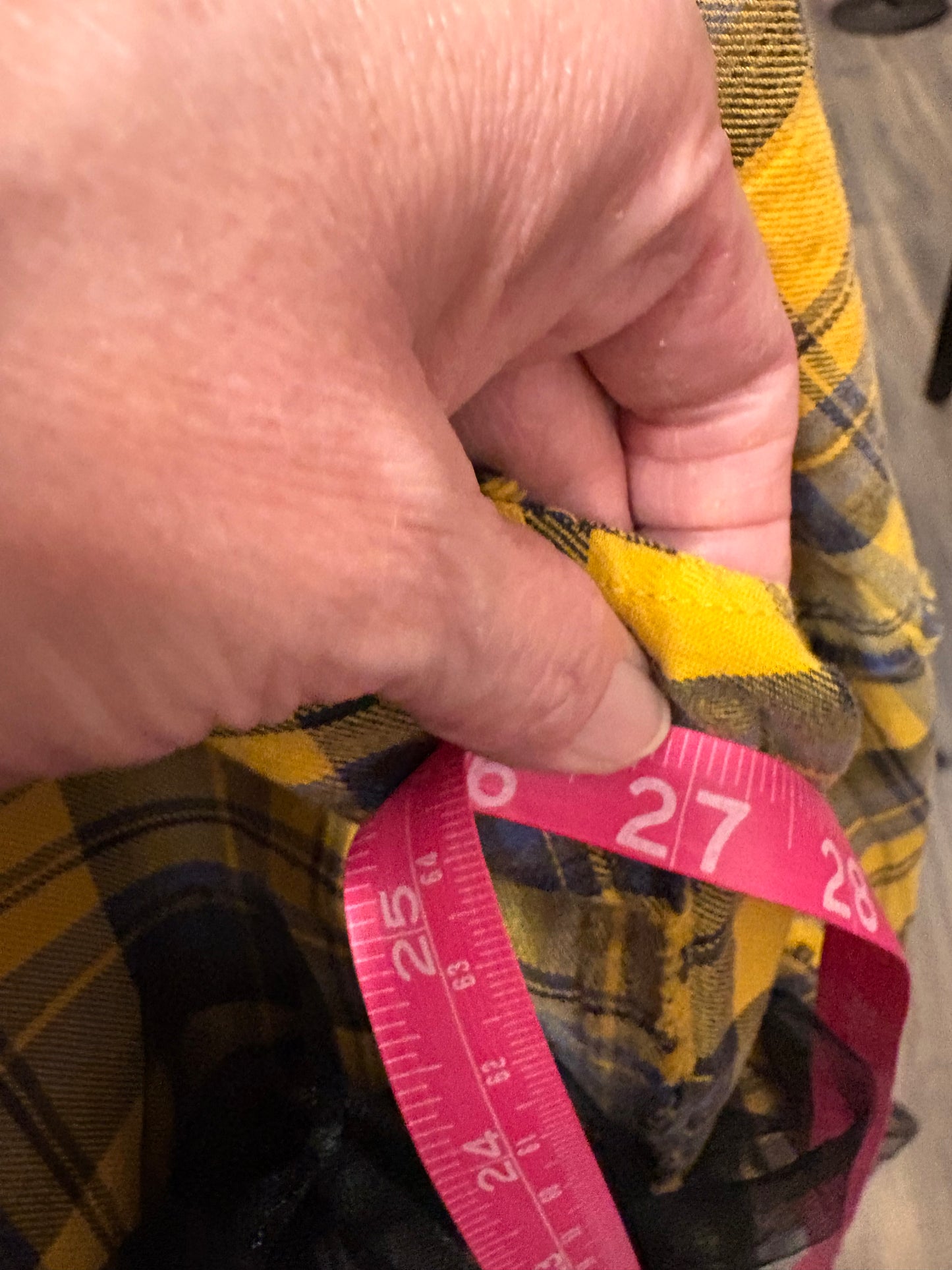 Marian Upcycled Oversized Frayed Flannel Tutu Top One Size Fits a Small to XXL