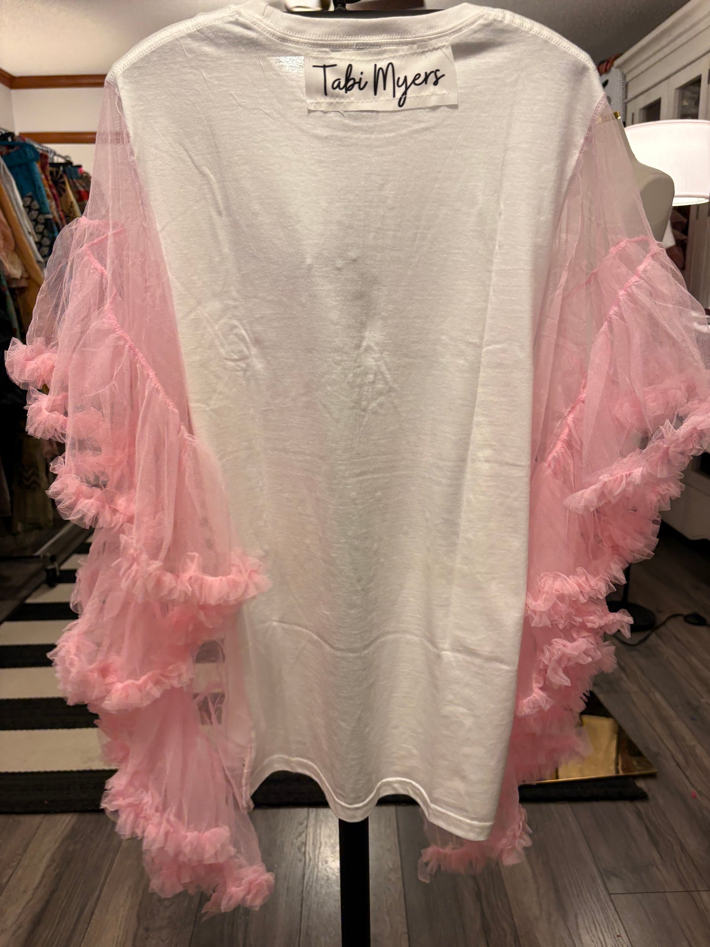 Bad and Bougie Rockstar Ruffle Top One Size Fits a Small to 2x