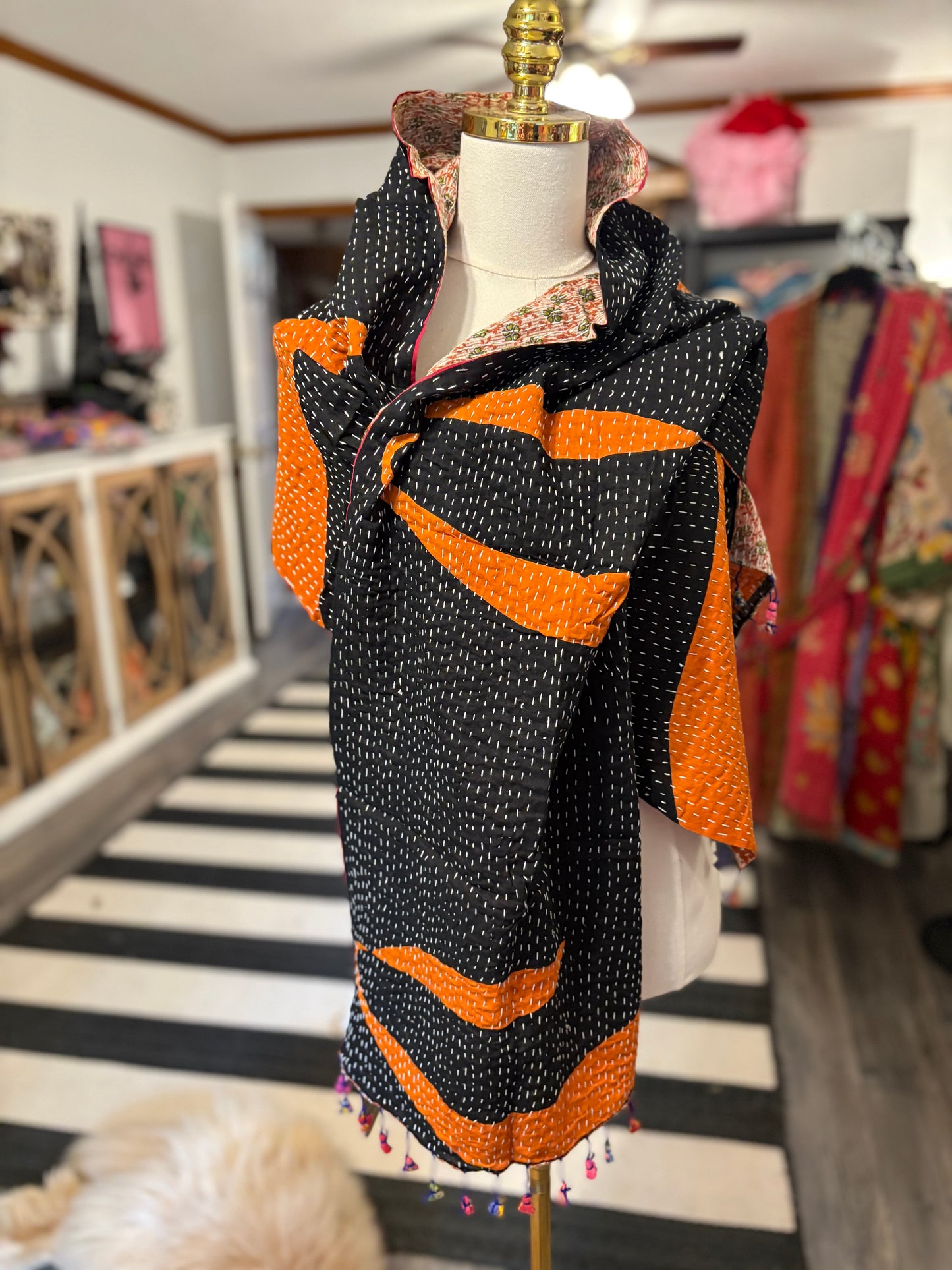 Hailey Cotton Kantha Scarf