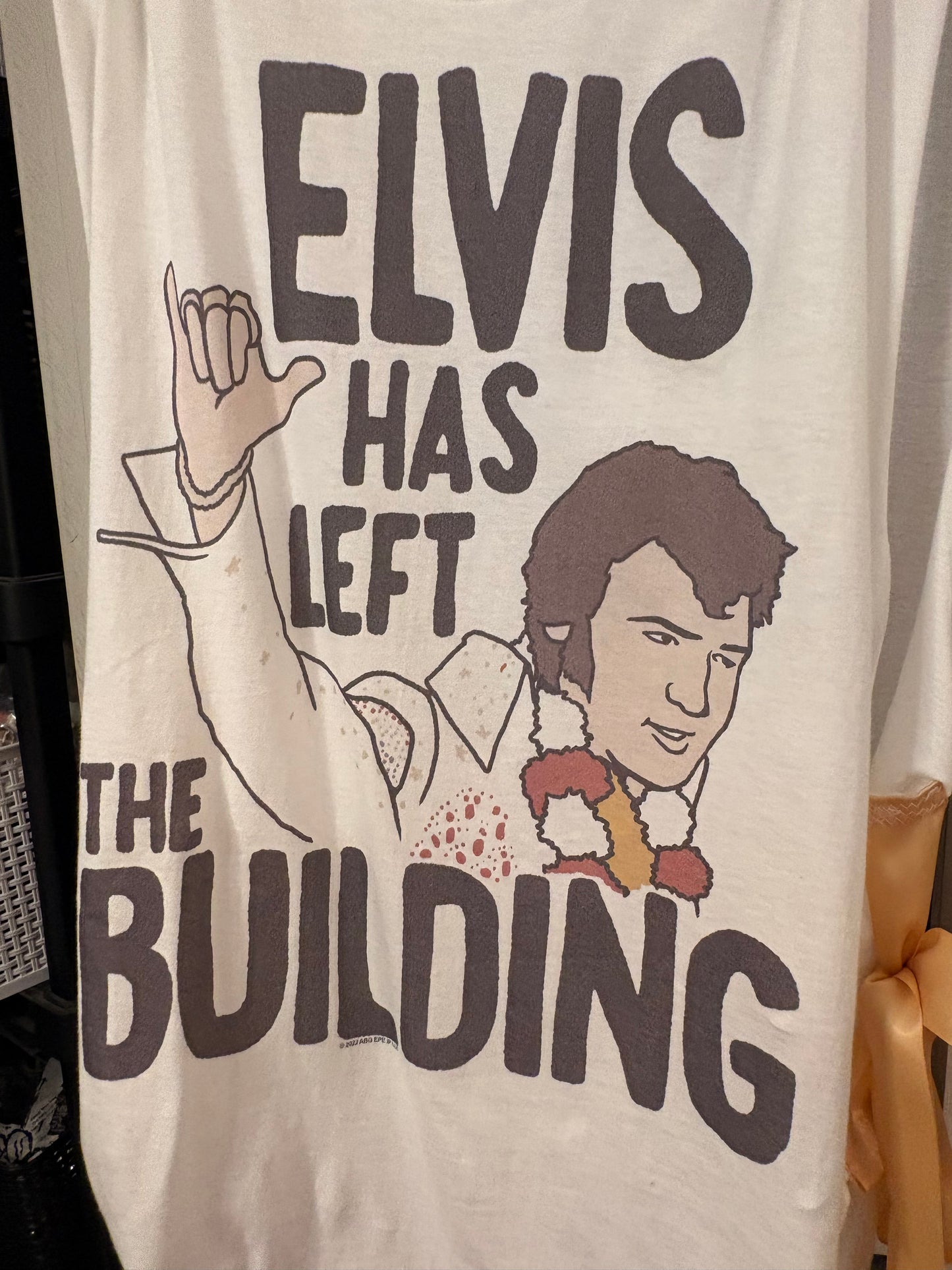 Elvis Has Left The Building Upcycled Ribbon Tank One Size Fits Small to 2X