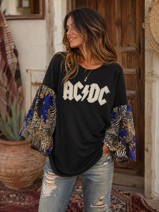 Let’s Rock Upcycled Glam Tee One Size fits a XS-Small