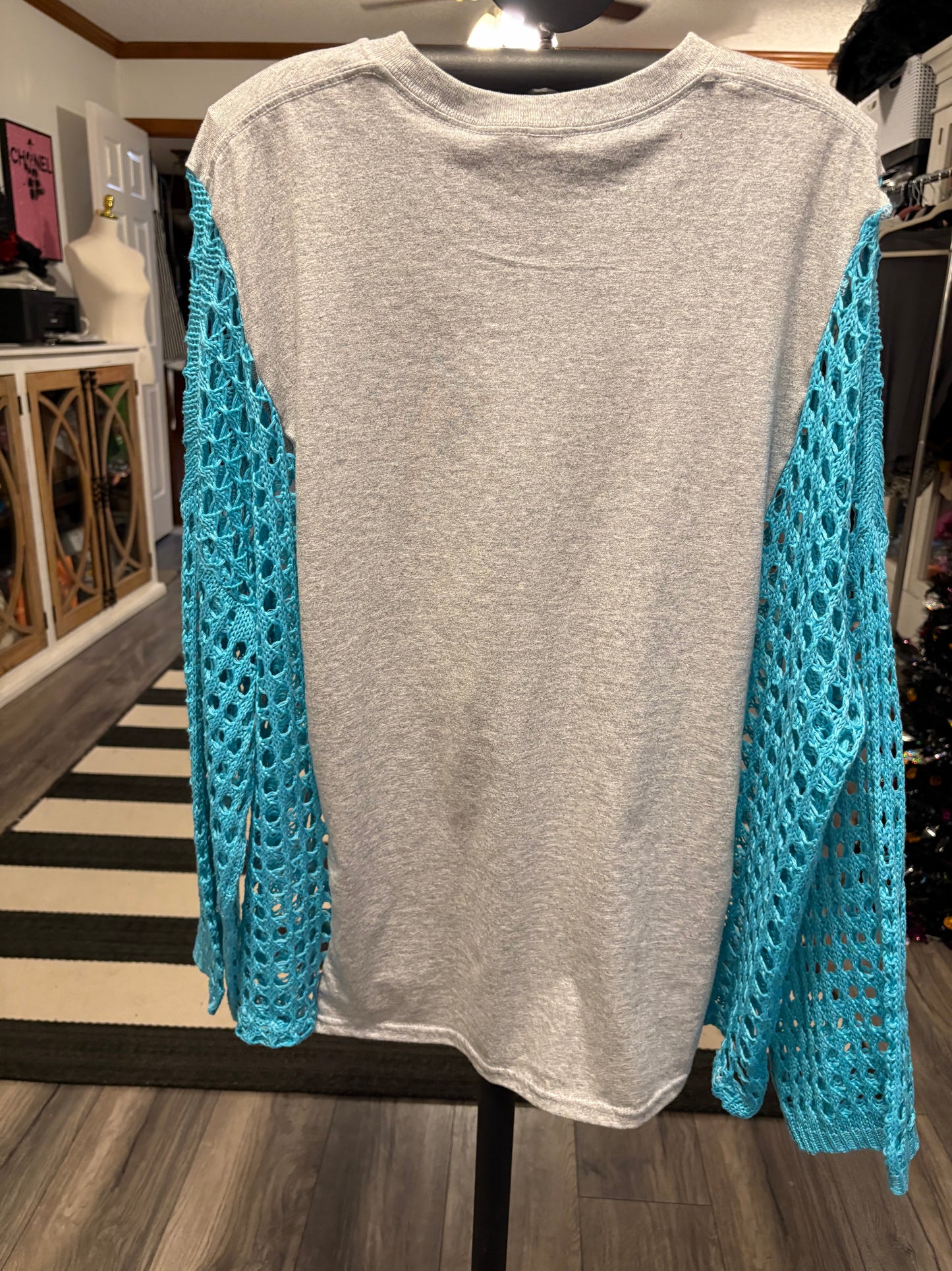 Y’all Are Nuts Upcycled Drop Sleeve Sweater One Size Fits a Small to XXL