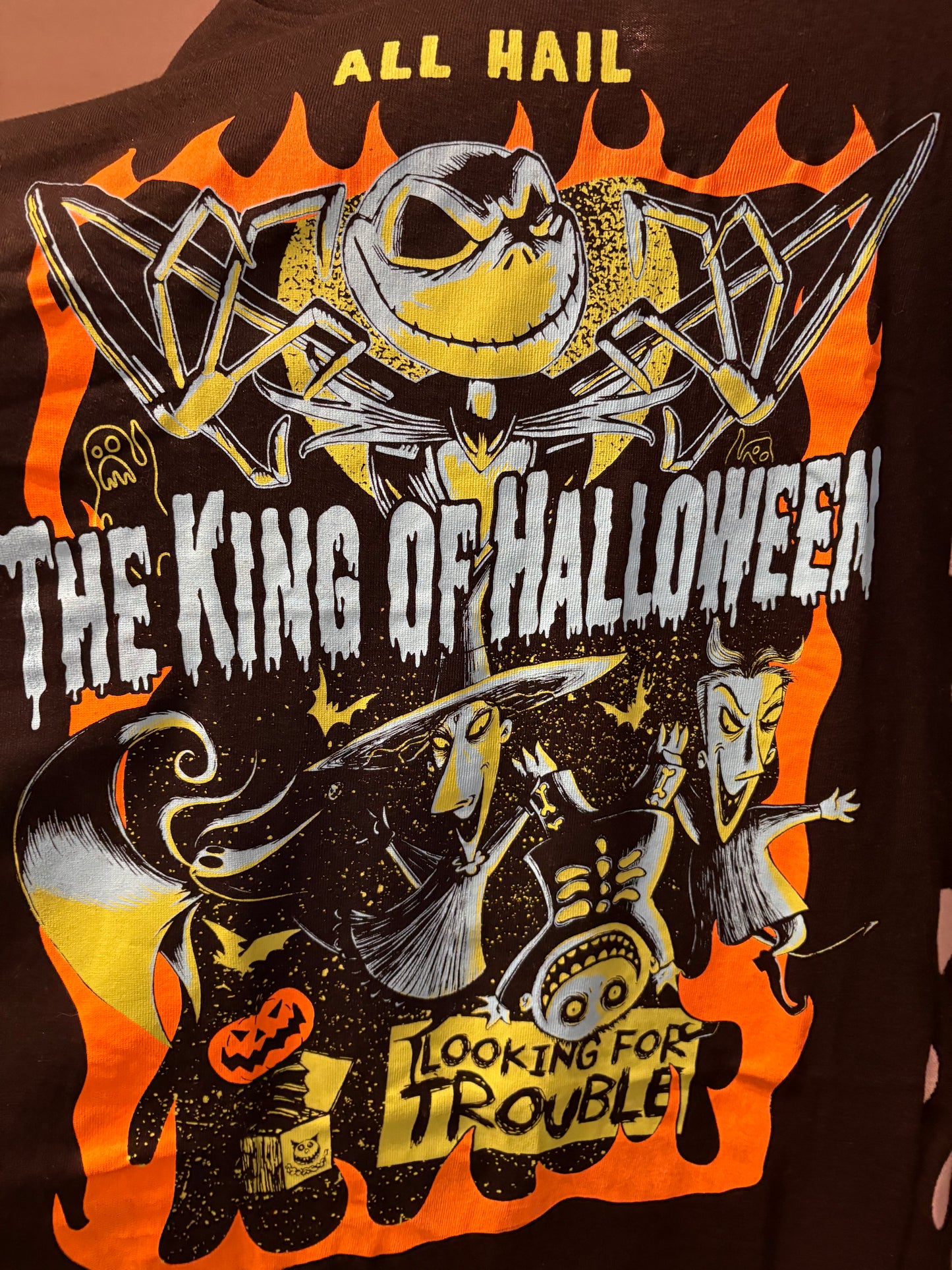 King of Halloween Upcycled Drop-Sleeve Tee Dress One Size Fits a Small to 4X