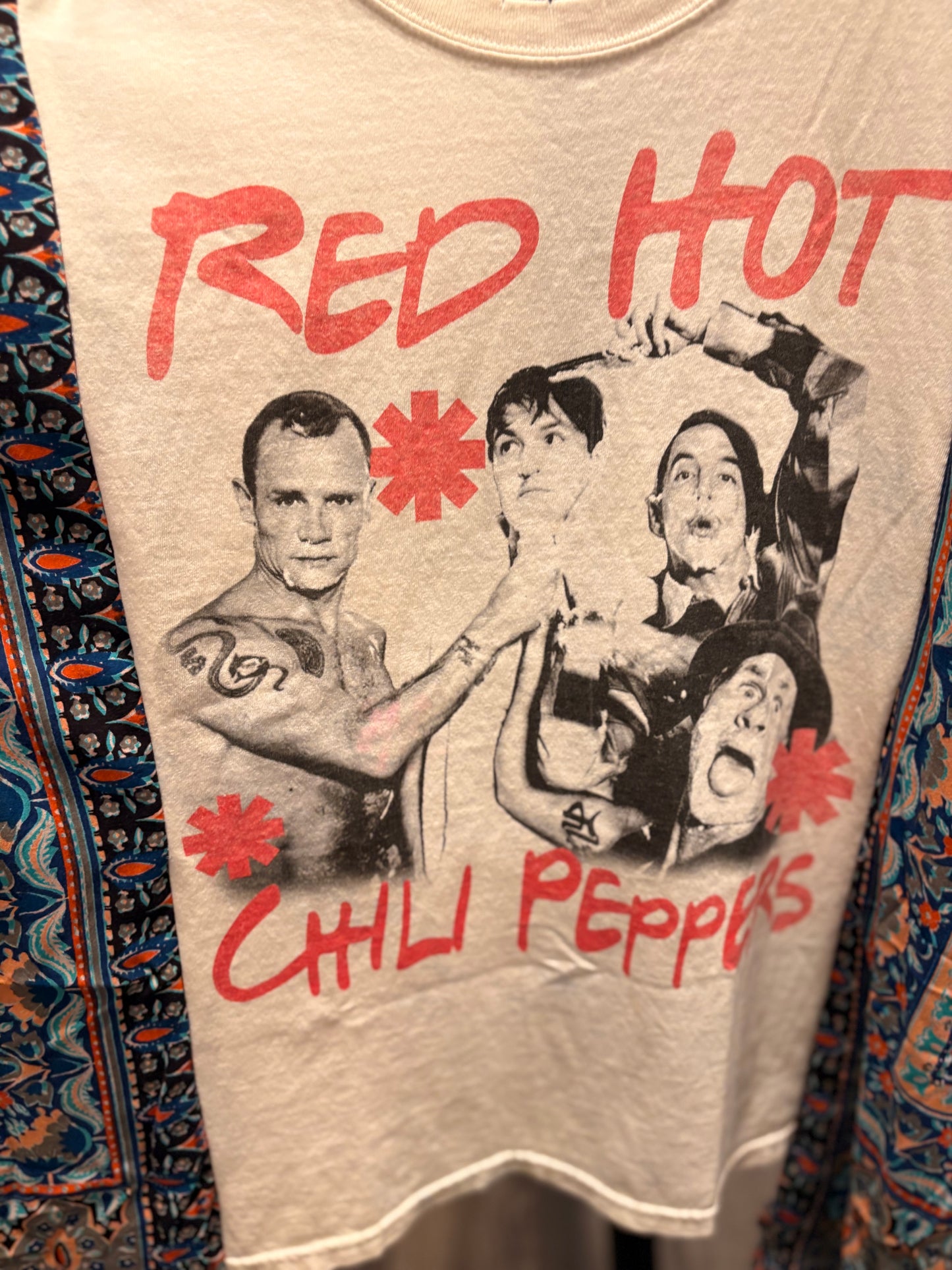 Hot Chili Upcycled Kimono Tee One Size Fits a Small to XXL