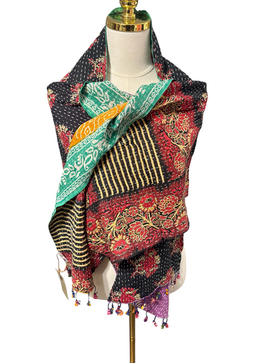 Marian Cotton Kantha Scarves