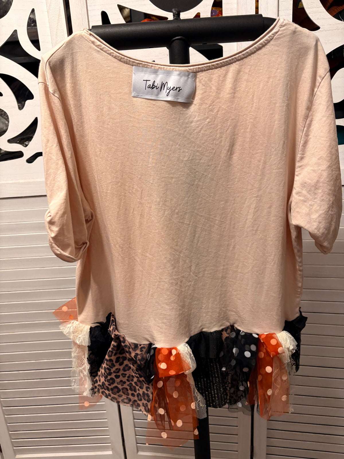 Come As You Are Glam Fringe Tee One Size Fits Small to Large