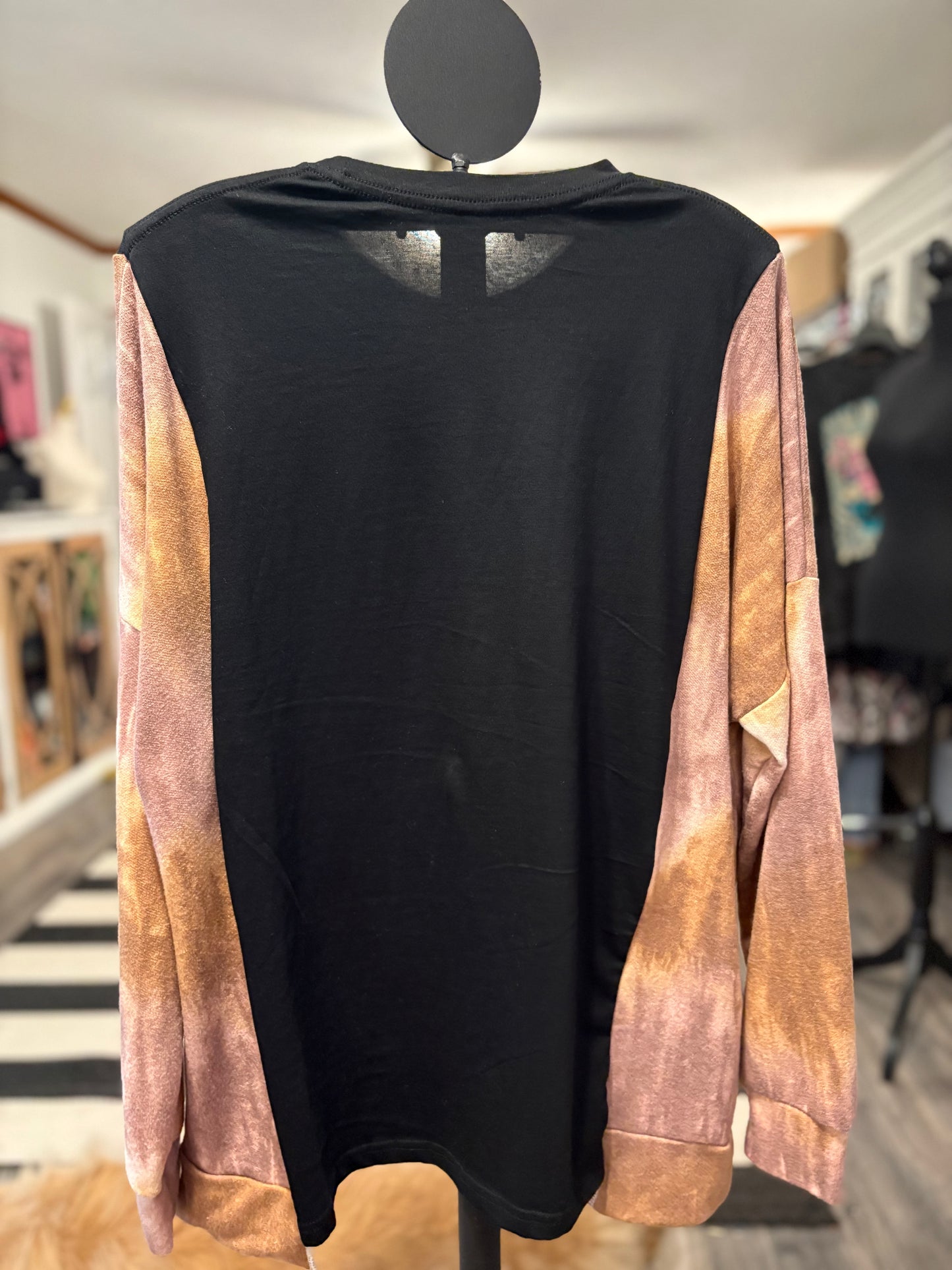 Nirvana Upcycled Drop-Sleeve Tee One Size Fits a Small to XXL