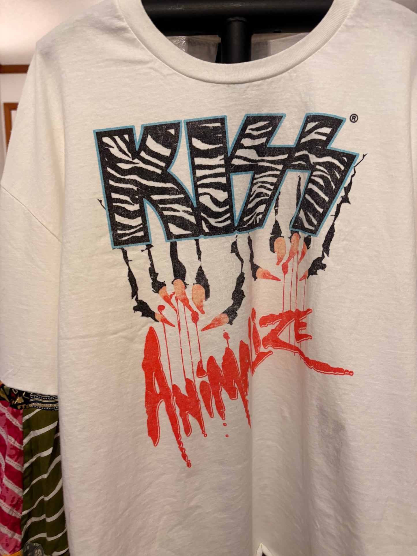 Animalize Flare Patchwork Sleeve Tee Fits a Small to 2X