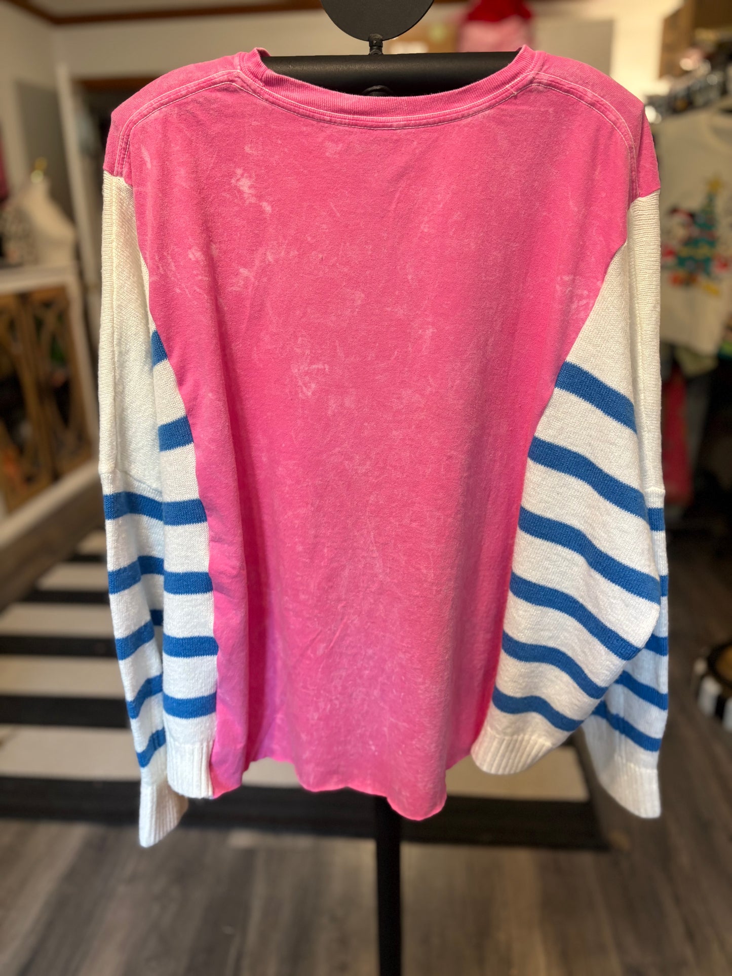 The Transformation Upcycled Drop-Sleeve Sweater Tee One Size Fits a Small to XXL