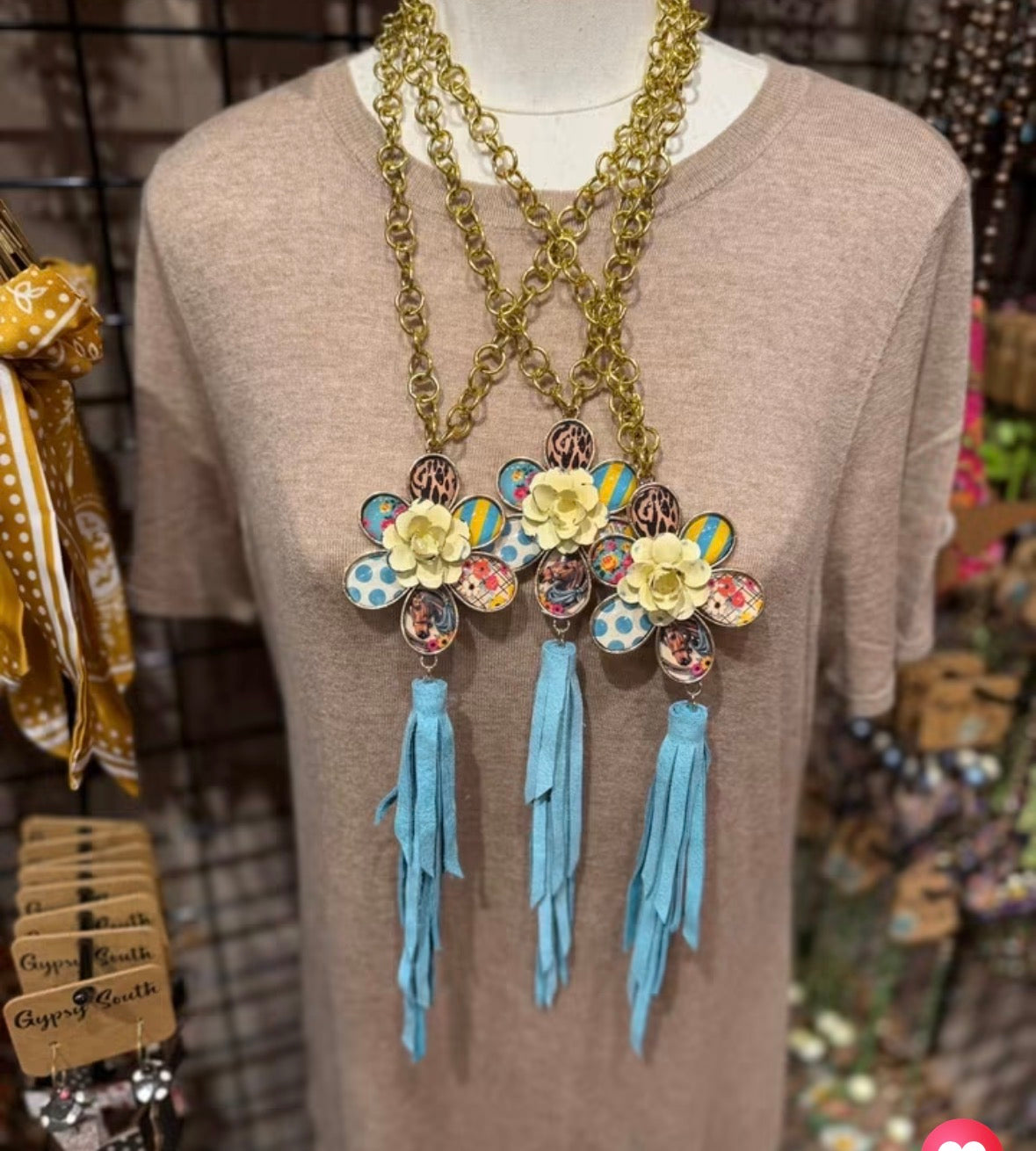 Flower Power Handcrafted  Necklace