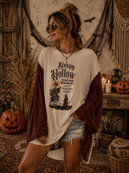 Sleepy Hollow Drop Sleeve Top One Size Fits a Small to 3X