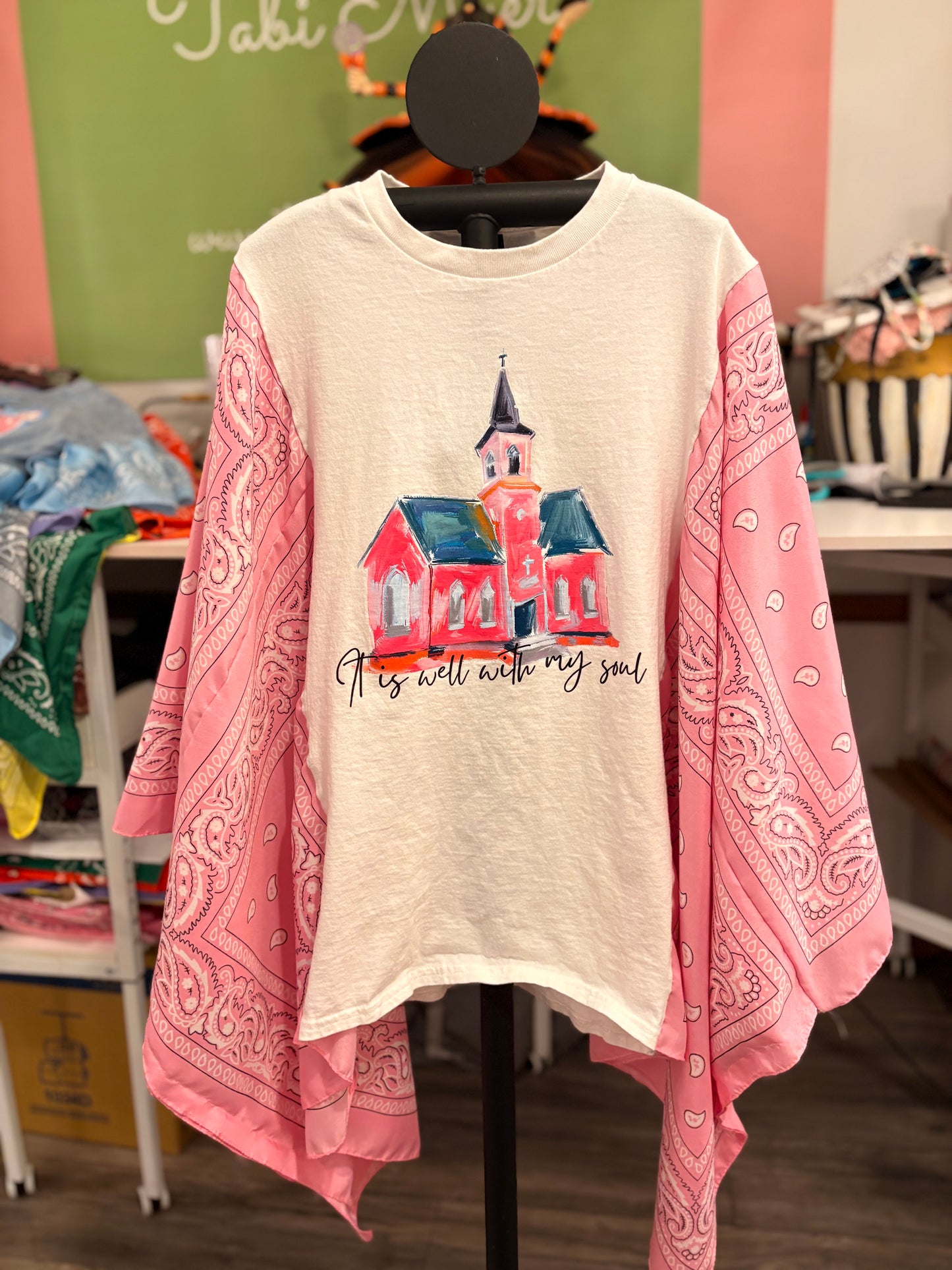 It Is Well Poncho Tee Fits a Small to 3X