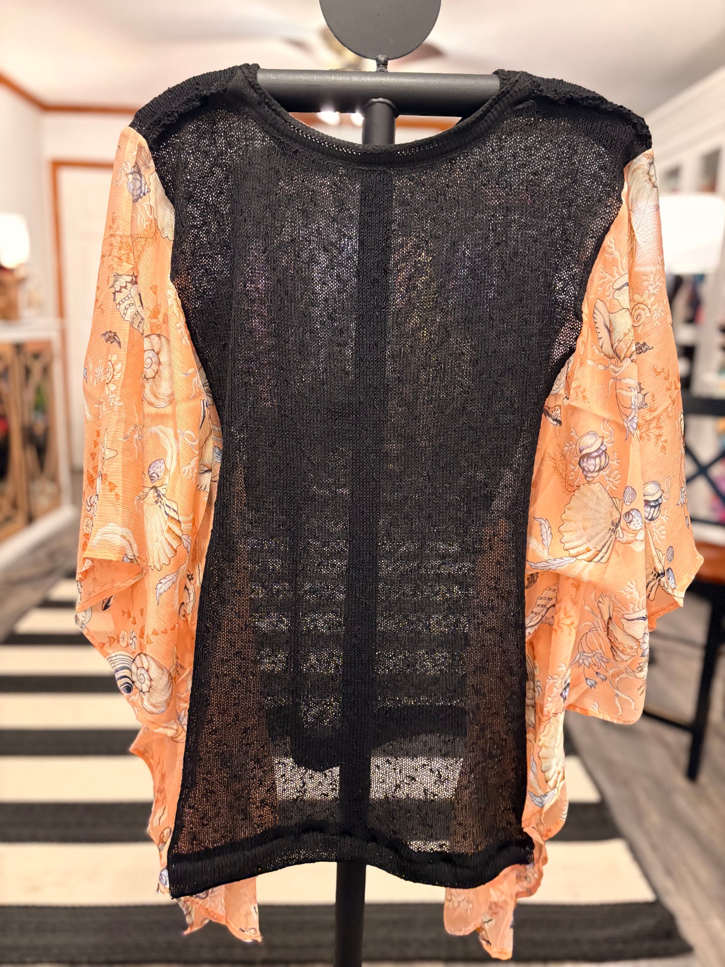Ursula Upcycled Kimono Top with One Size Fits a Small to 3X