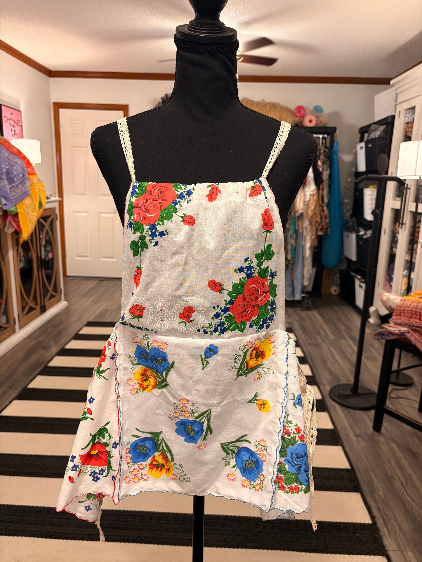 Chloe Upcycled Hankie Top One Size Fits a 8-16