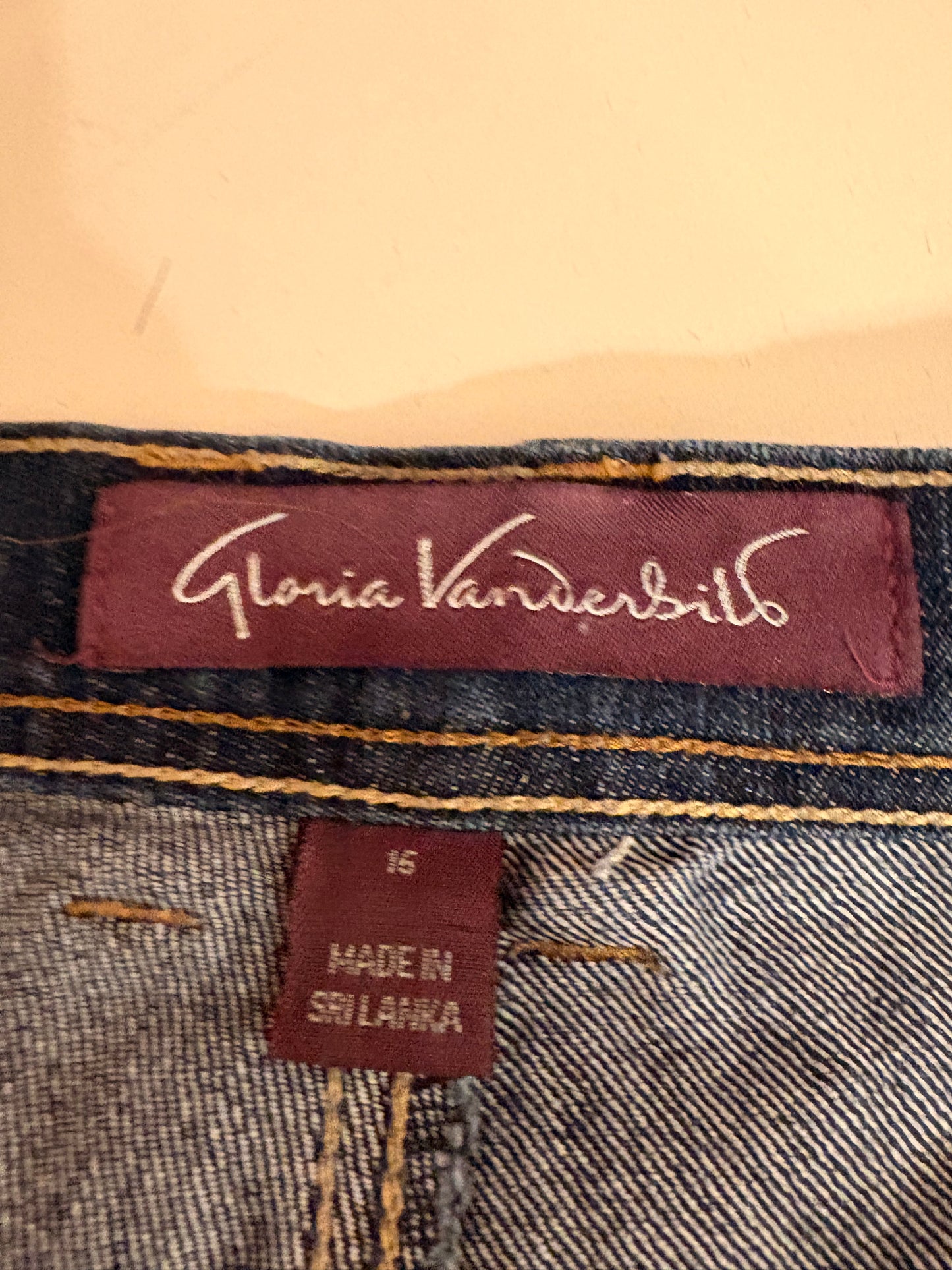 Lady in Blue “Junk” Jeans Size 16