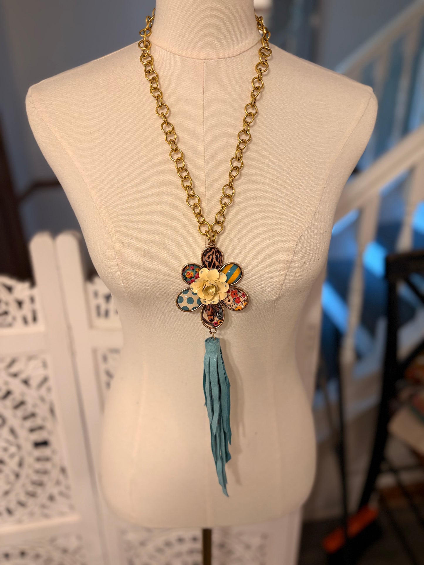 Flower Power Handcrafted  Necklace