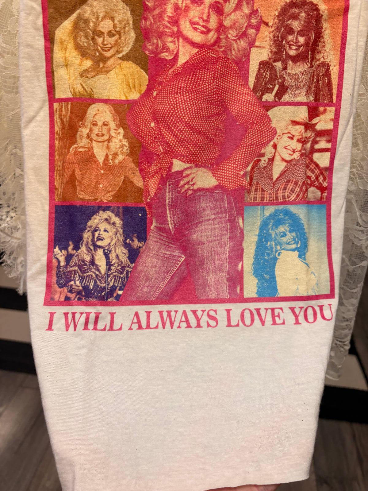 I Will Always Love You Lace Poncho One Size Fits Small to XXL