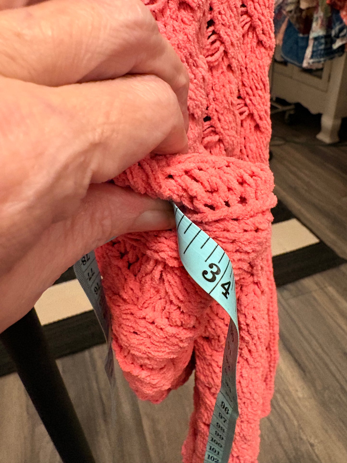 Petunia Pink Crochet Sweater