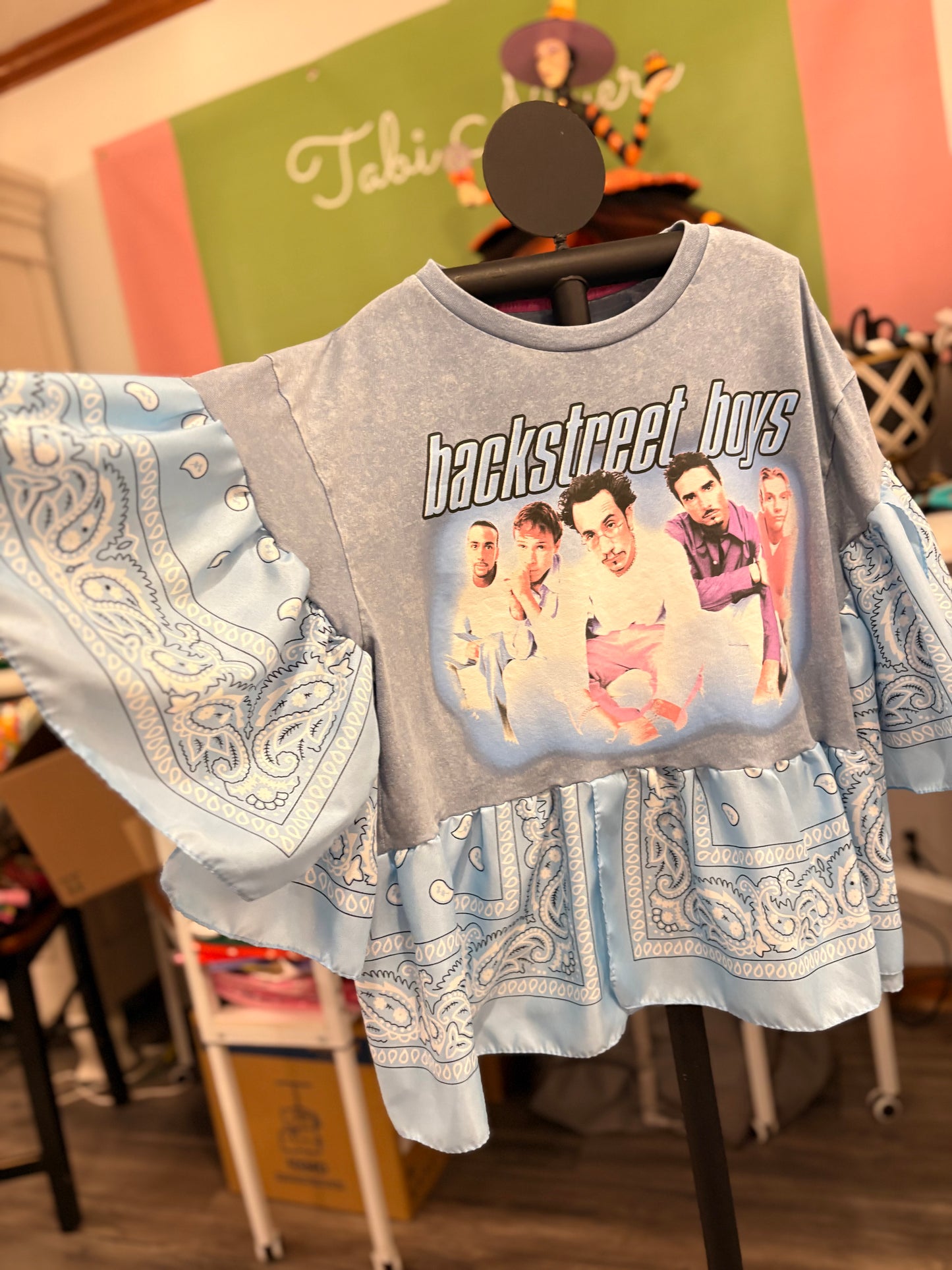 Everybody Bandana Baby Doll Tee Fits a Small to XL