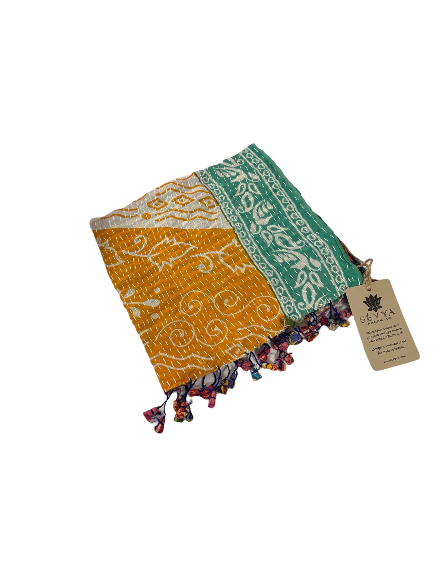 Marian Cotton Kantha Scarves