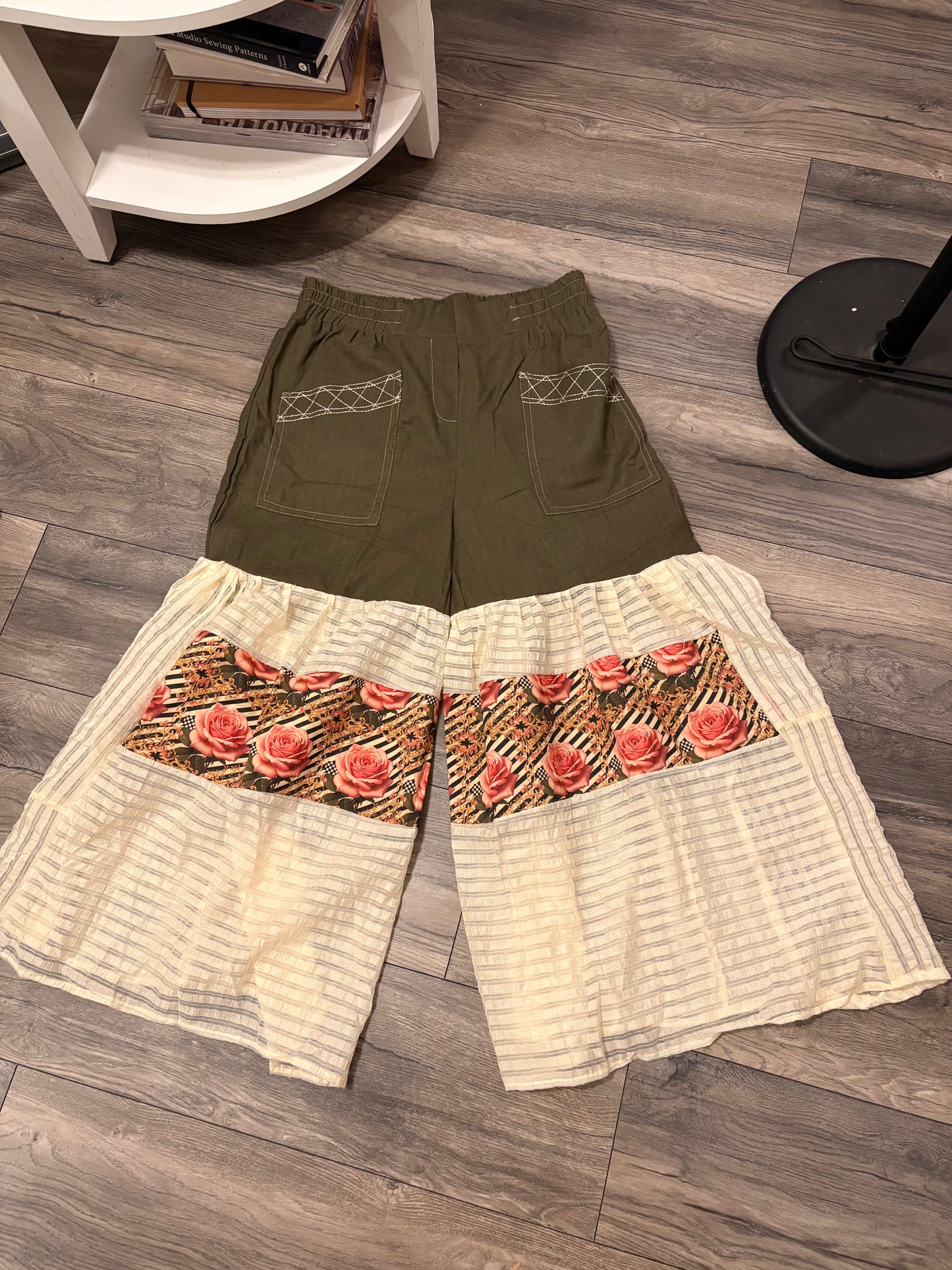 Olive You Upcycled Denim Pants Fits a L/XL
