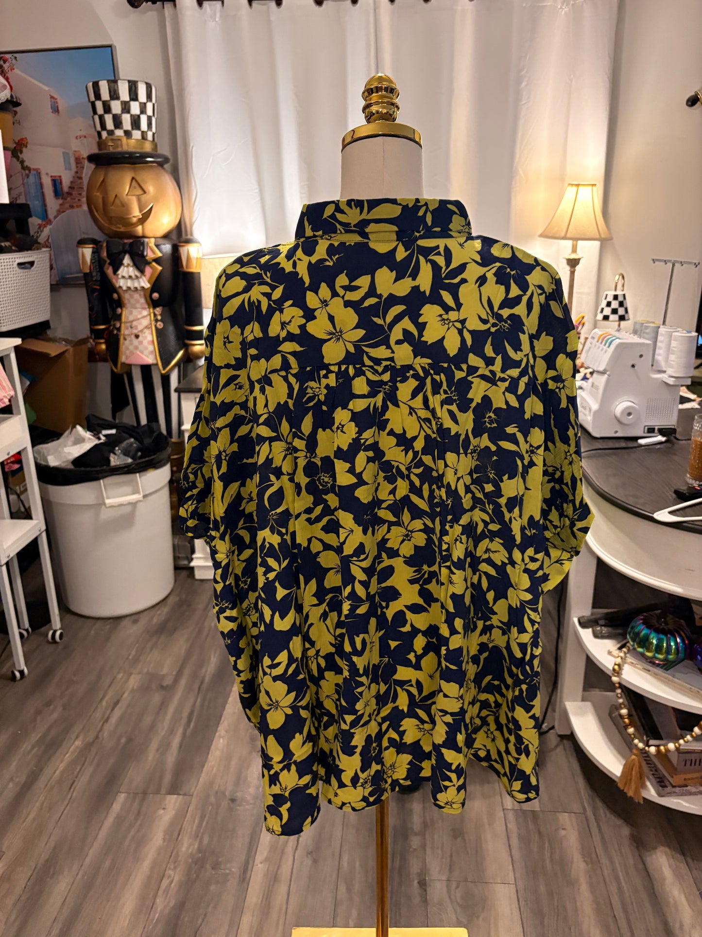 Electric Green Blouse Large