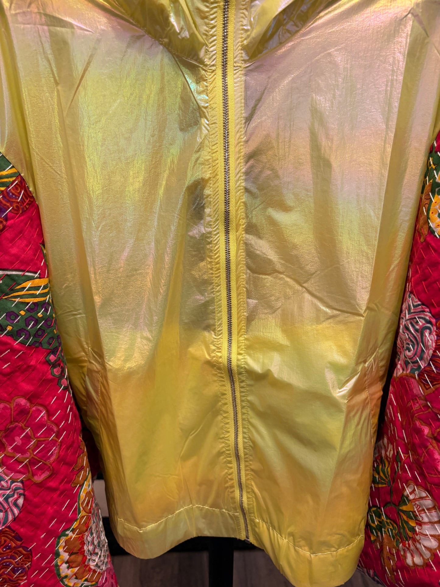 Electric Nights Upcycled Kantha Poncho One Size fits a Small to 3X