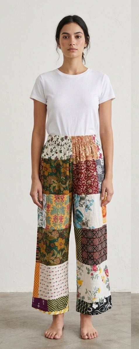 Lee Patchwork COTTON PANT One Size Fits a Small to XL 2-14