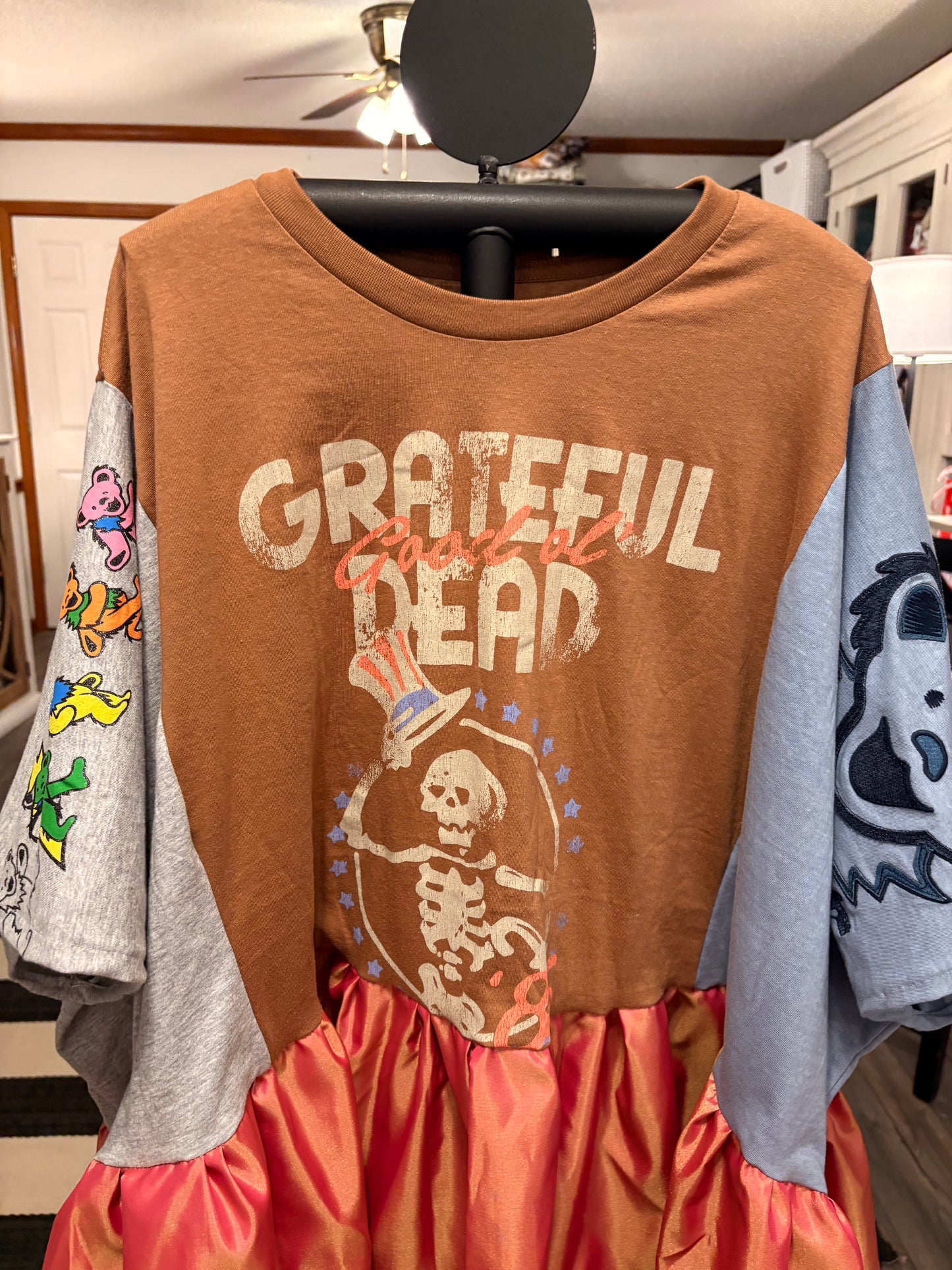 The Dead Upcycled Rockstar Fairytale Top One Size Fits a Small to 3X Super Oversized!