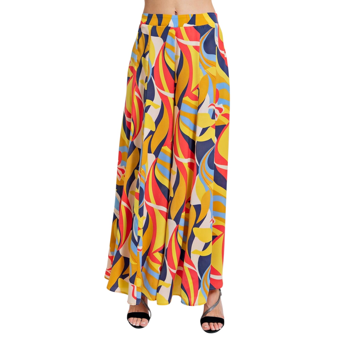 Mirabelle Satin Wide Leg Pants