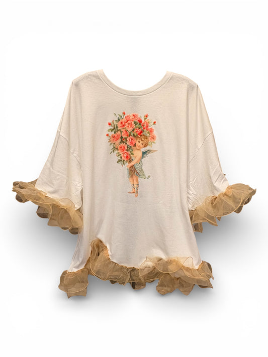 Cupids Bouquet Tee One Size Fits a XL/4X Oversized fit