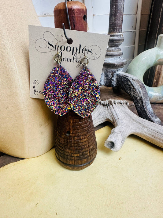 Multi Glitter Earring 