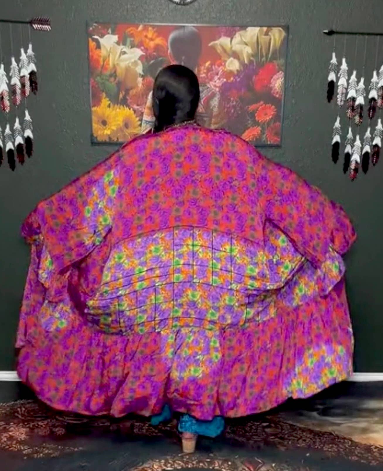 Dream Weaver Silk Ruffle Sleeve Kimono 1000-03