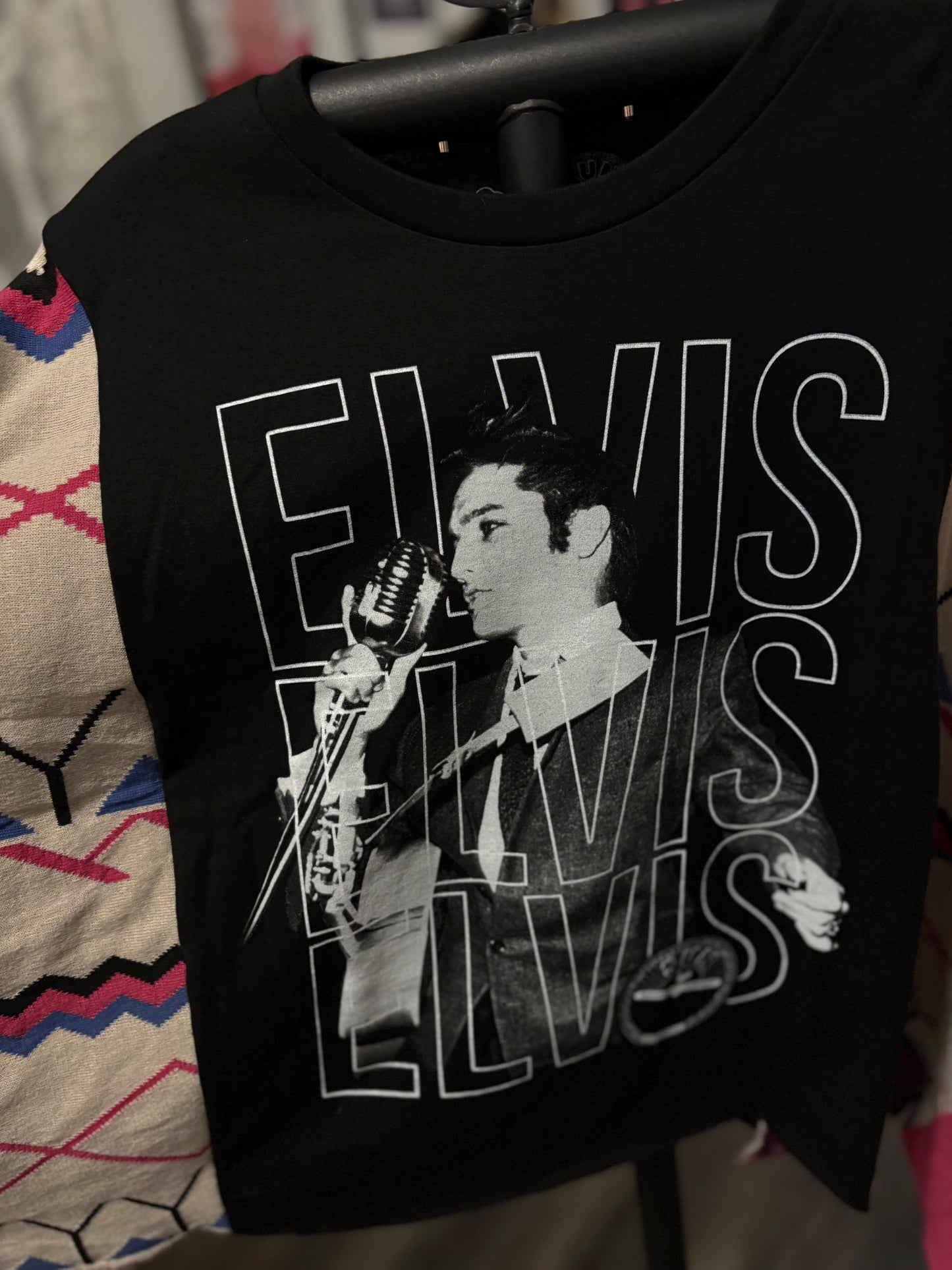 Elvis Upcycled Drop Sleeve Poncho One Size Fits a Small to XL