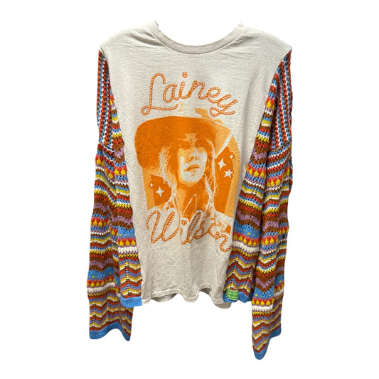 Lainey Upcycled Drop Sleeve Tee Sweater One Size Fits a Small to XL