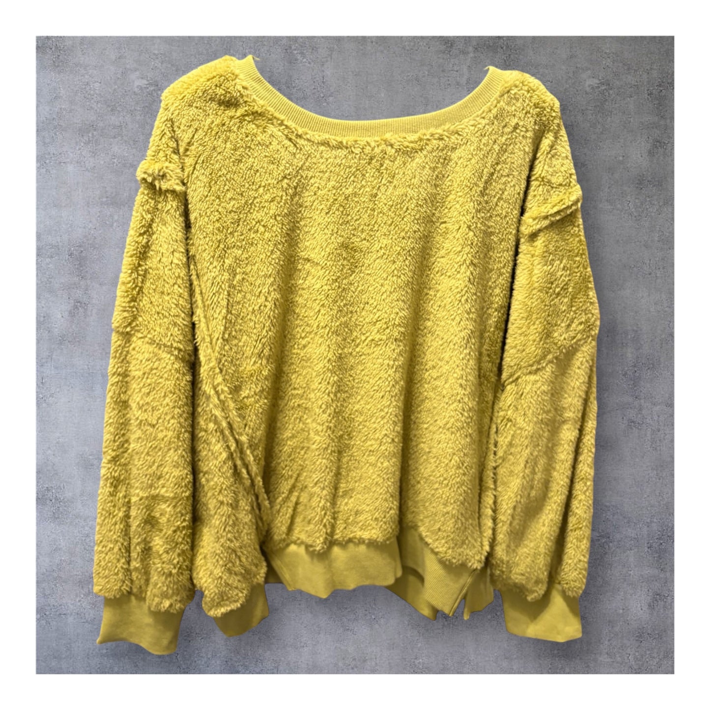 Fuzzy Green Sweatshirt