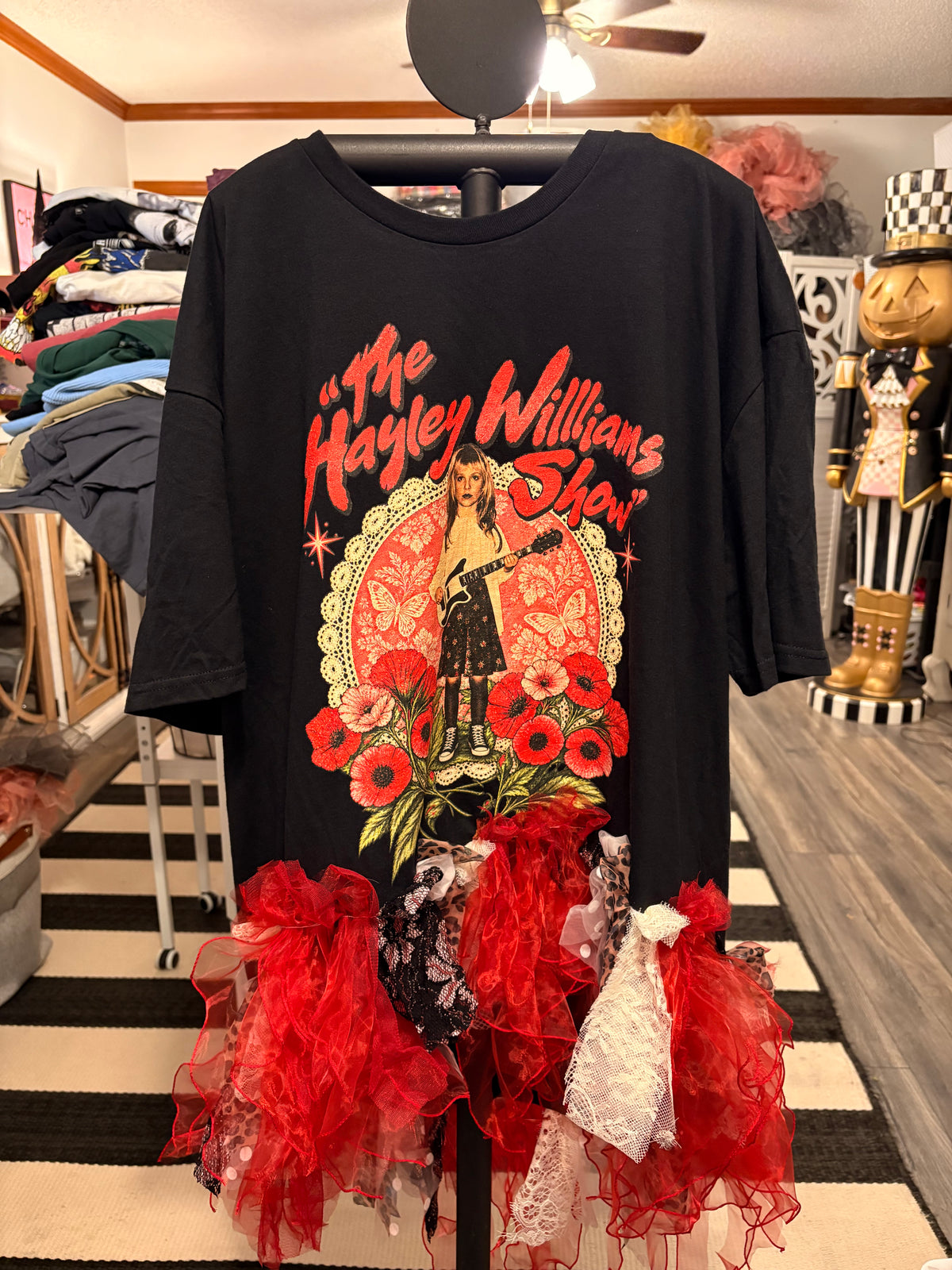 Ms. Williams Fringe Hi/Lo Tee One Size Fits Small to 2X