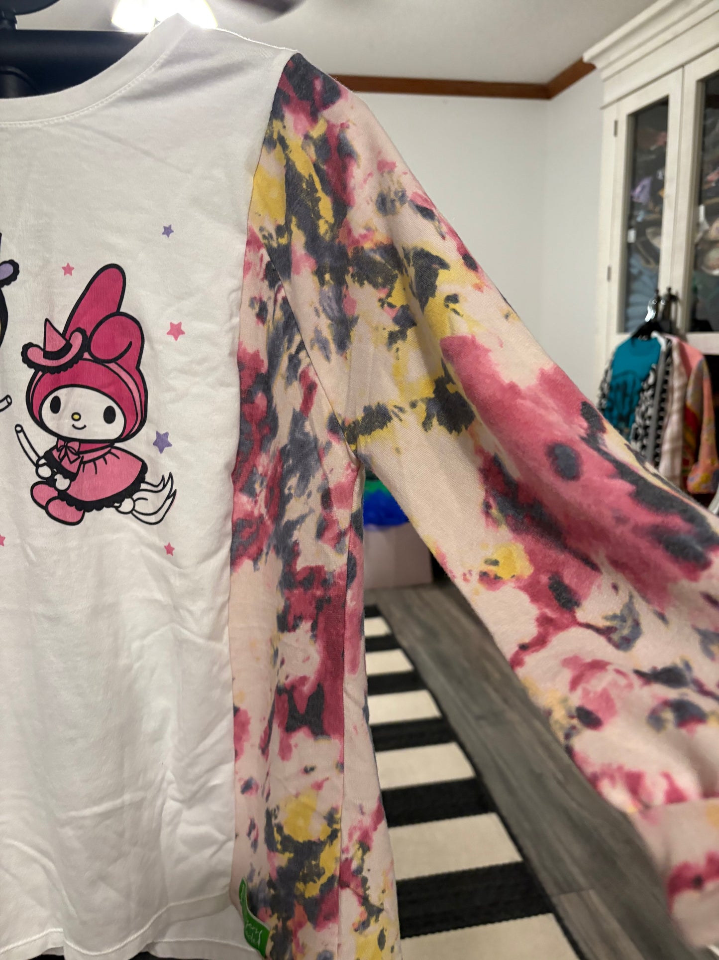 Hello Witches Upcycled Tee Fits an XSmall to Large OVERSIZED