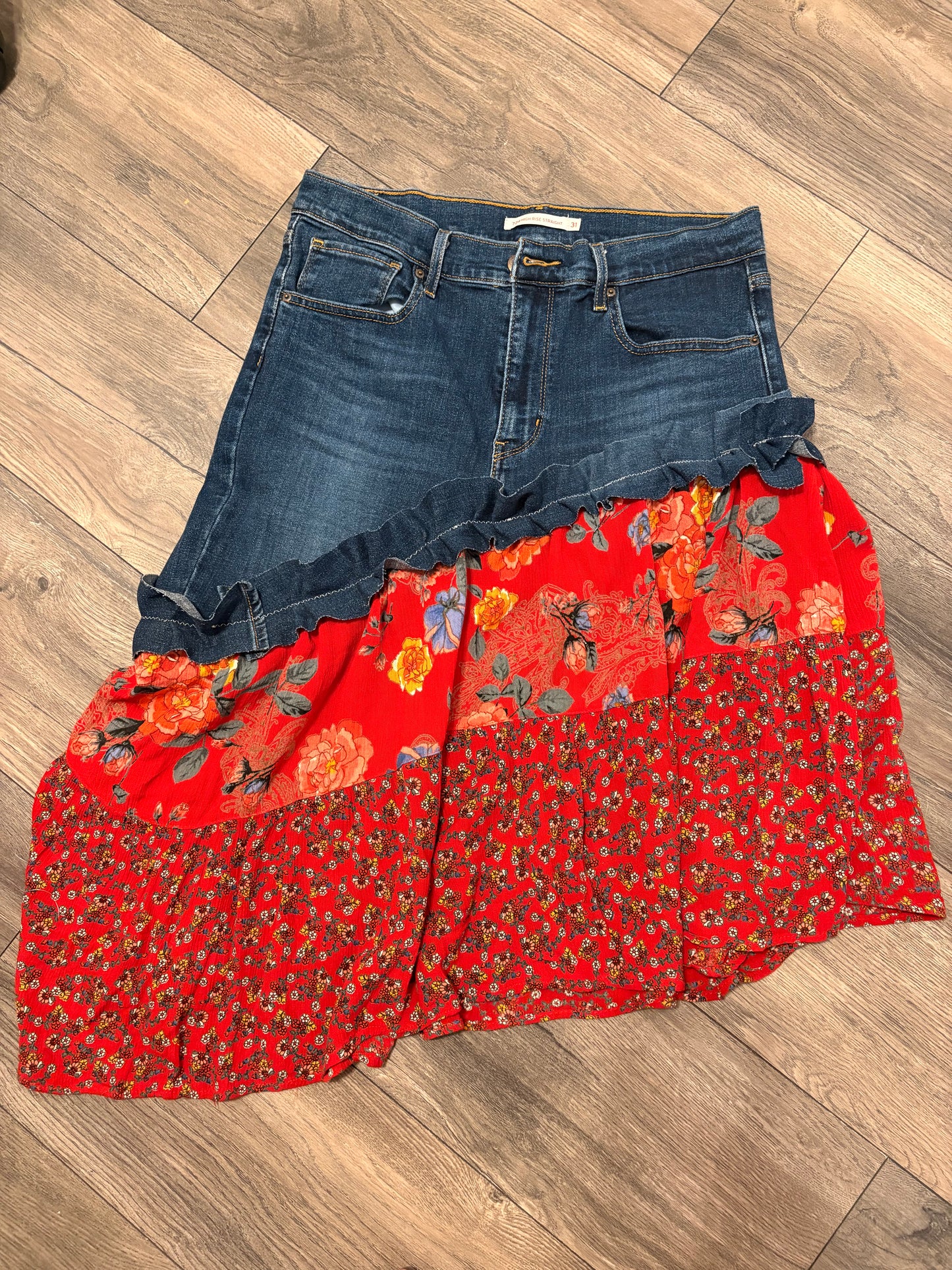 Ivy Denim Skirt Fits a Size 10/12